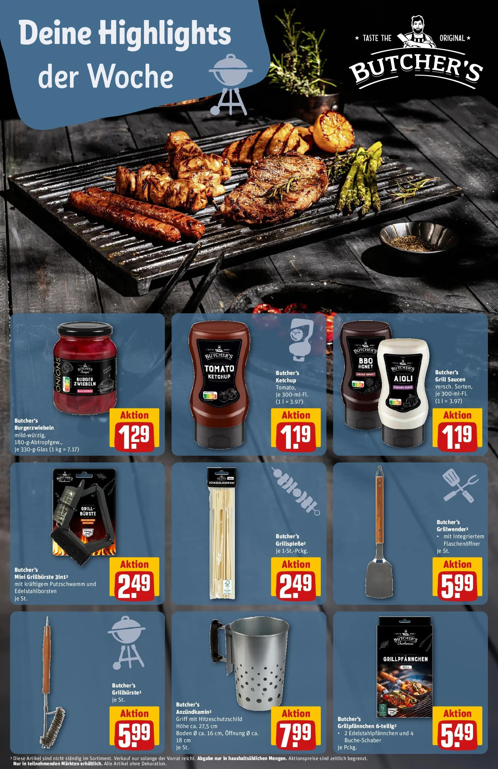 REWE Prospekt ab 06.07.2026 zum Blättern » Angebote | Seite: 11 | Produkte: Grill, Burger, Zwiebeln, Ketchup