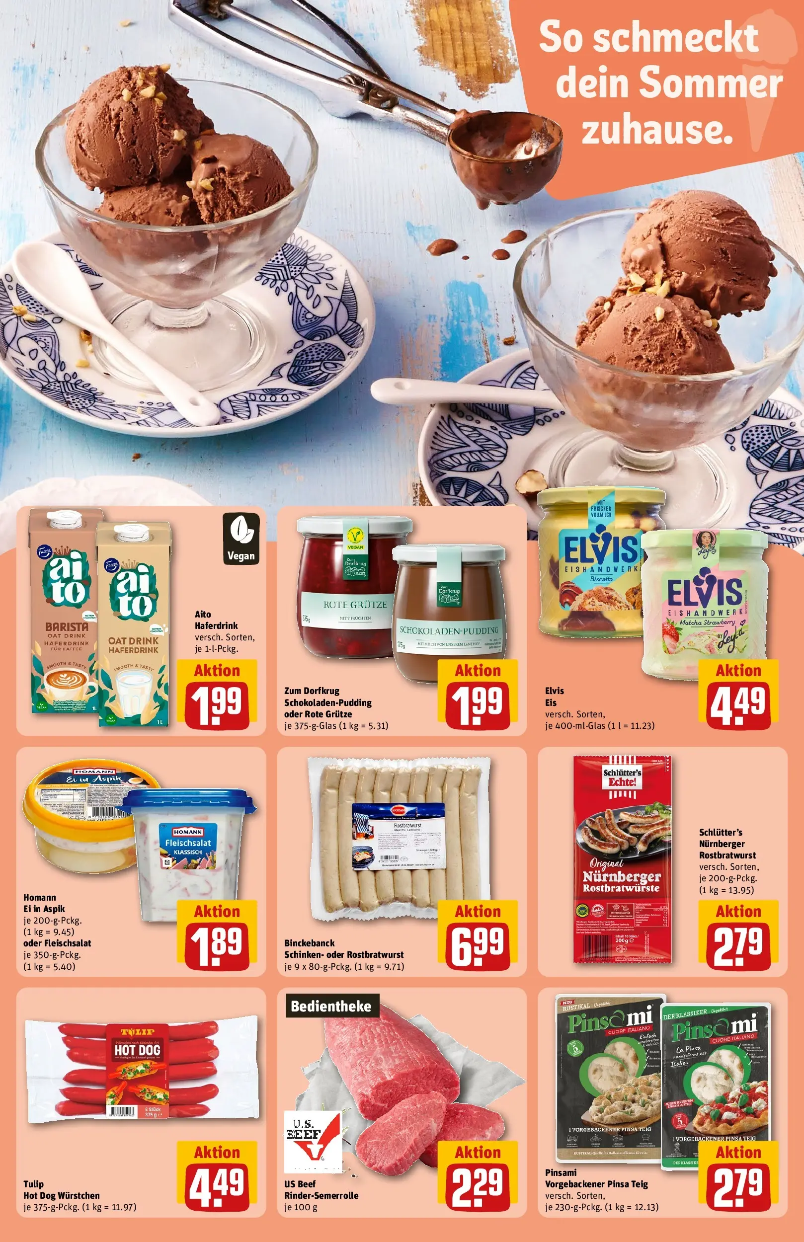 REWE Prospekt ab 06.07.2026 zum Blättern » Angebote | Seite: 21 | Produkte: HP, Kaffee, Haferdrink, Schinken