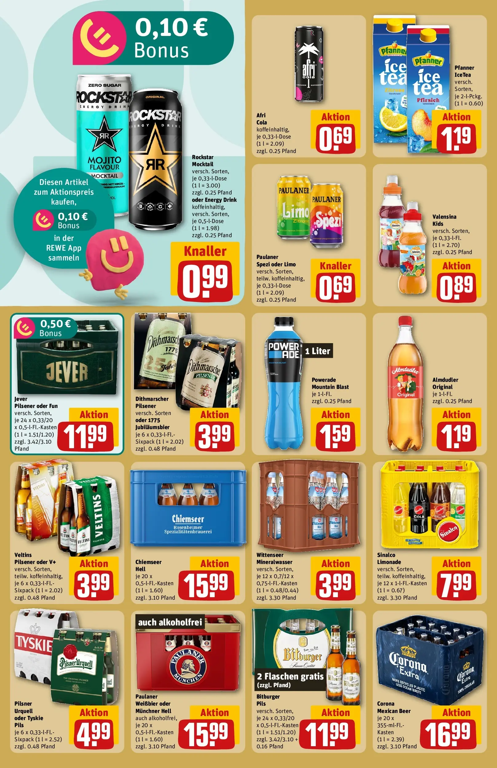 REWE Prospekt ab 06.07.2026 zum Blättern » Angebote | Seite: 22 | Produkte: Tyskie, Powerade, Jever, Paulaner
