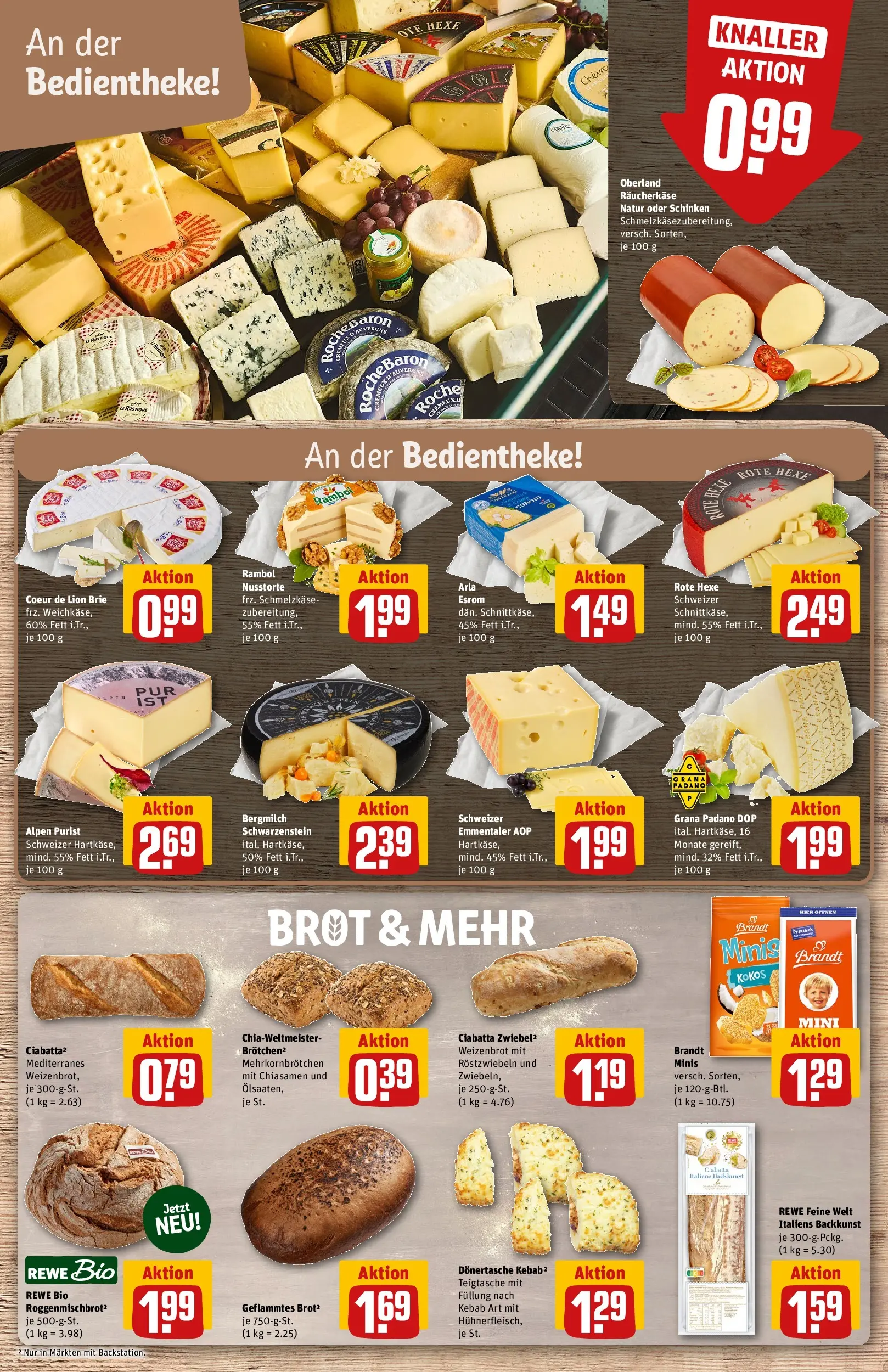 REWE Prospekt ab 06.07.2026 zum Blättern » Angebote | Seite: 13 | Produkte: Käse, Leerdammer, Meica, Skyr