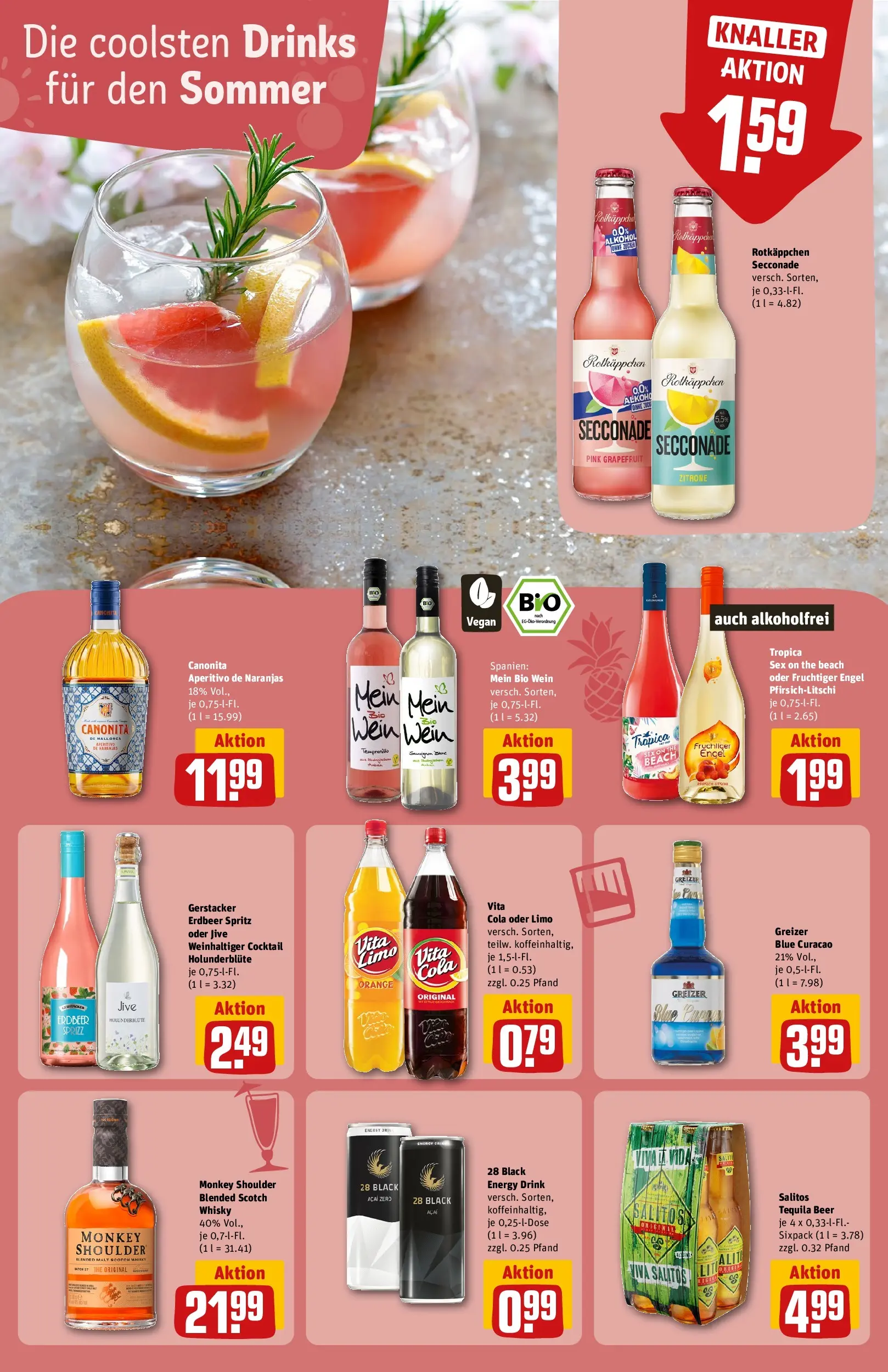 REWE Prospekt ab 06.07.2026 zum Blättern » Angebote | Seite: 22 | Produkte: Energy, Rockstar, Valensina, Powerade