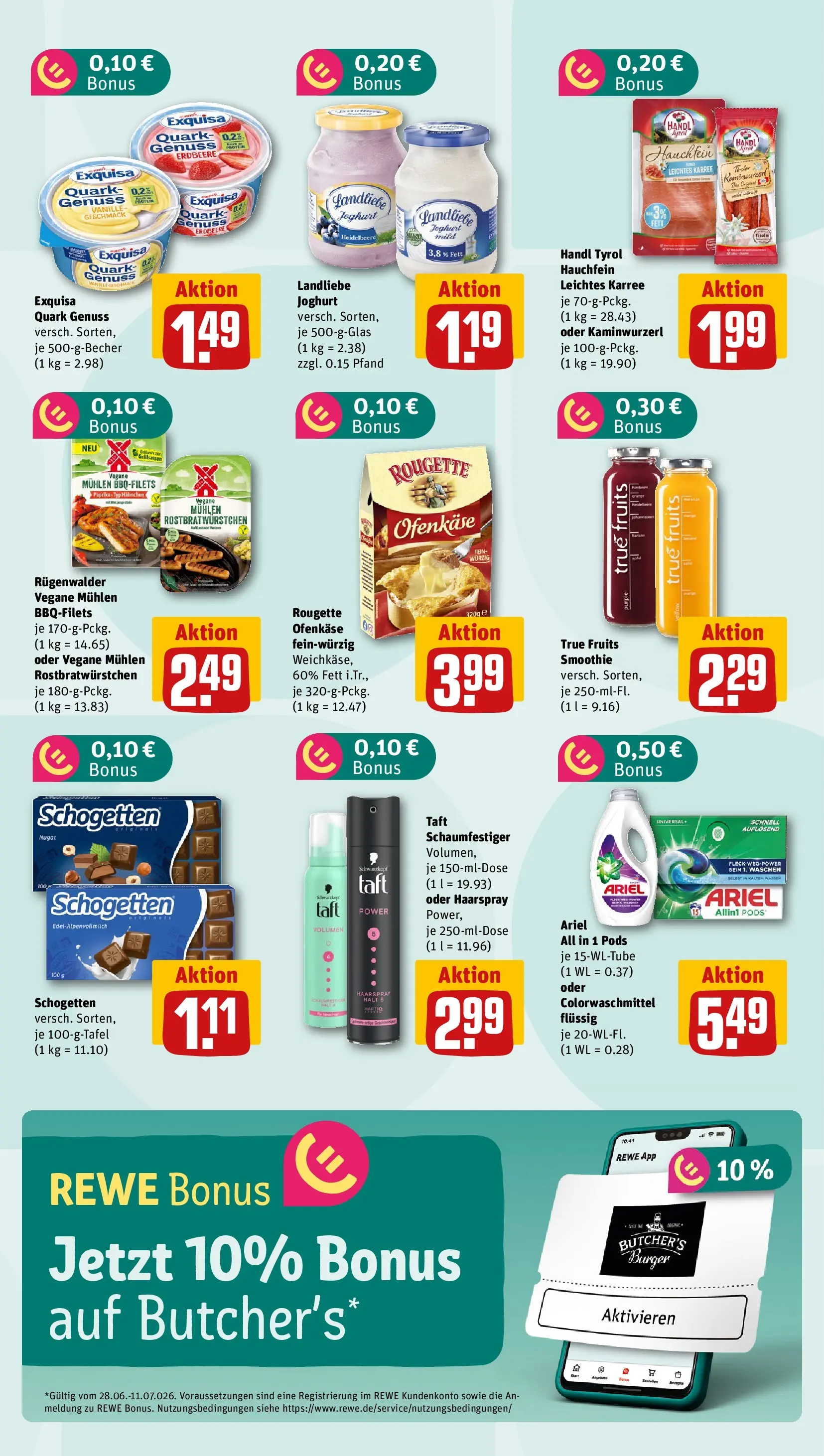 REWE Prospekt ab 06.07.2026 zum Blättern » Angebote | Seite: 5 | Produkte: Ariel, Haarspray, Exquisa, Paprika