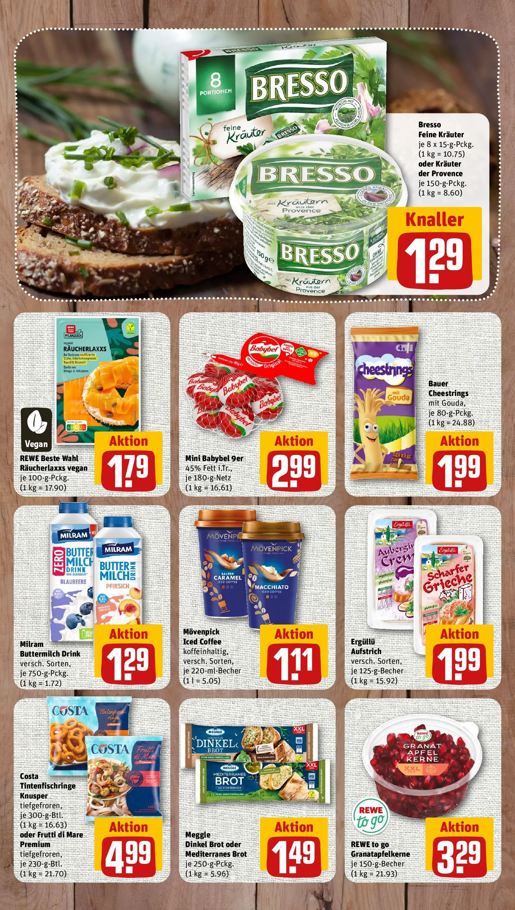 REWE Prospekt ab 06.07.2026 zum Blättern » Angebote | Seite: 7 | Produkte: Buttermilch, Butter, Gouda, Pfirsich
