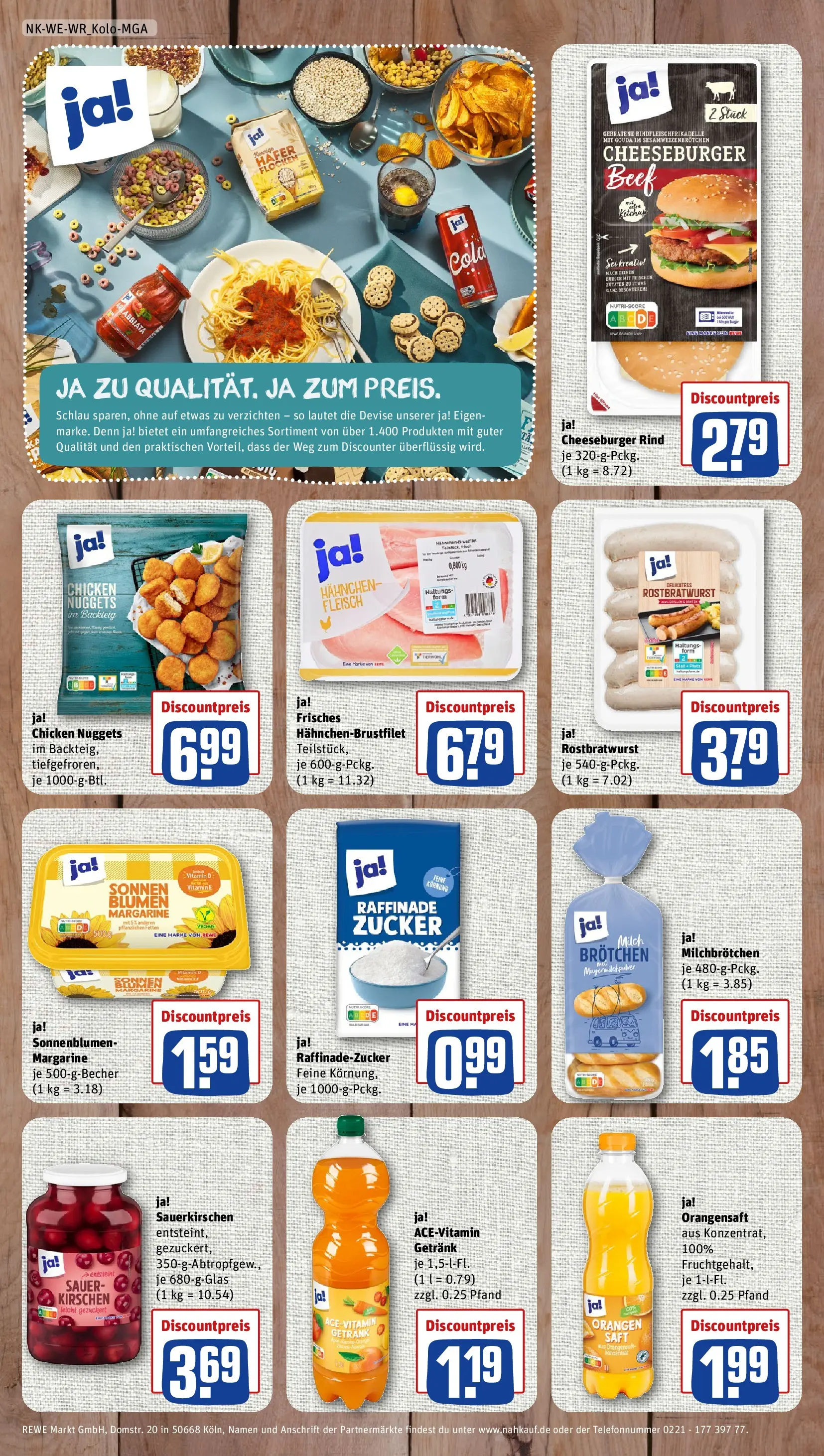 REWE Prospekt ab 06.07.2026 zum Blättern » Angebote | Seite: 8 | Produkte: Margarine, Hahnchen, Burger, Ketchup