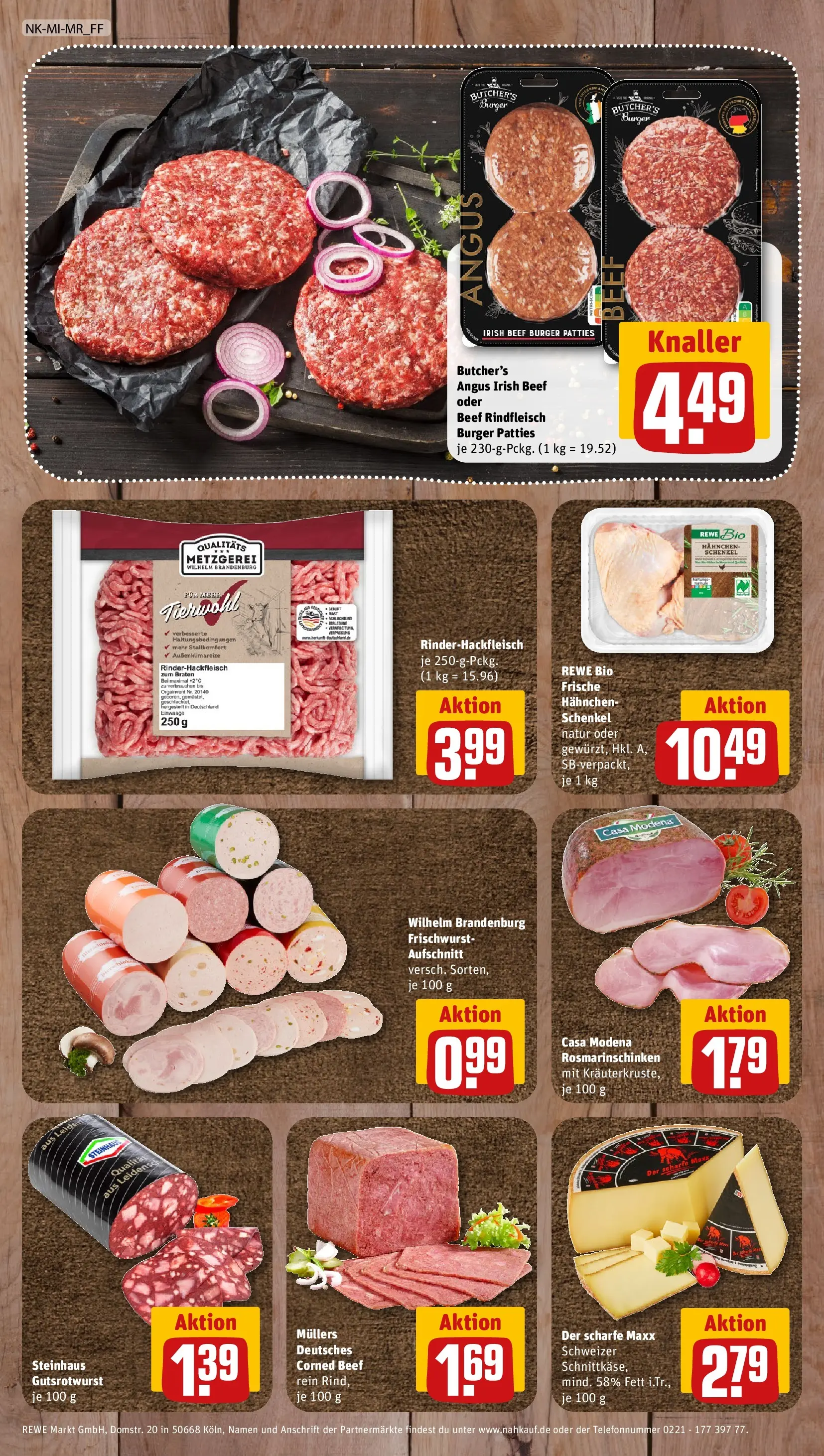 REWE Prospekt ab 06.07.2026 zum Blättern » Angebote | Seite: 8 | Produkte: Hahnchen, Burger, Rindfleisch