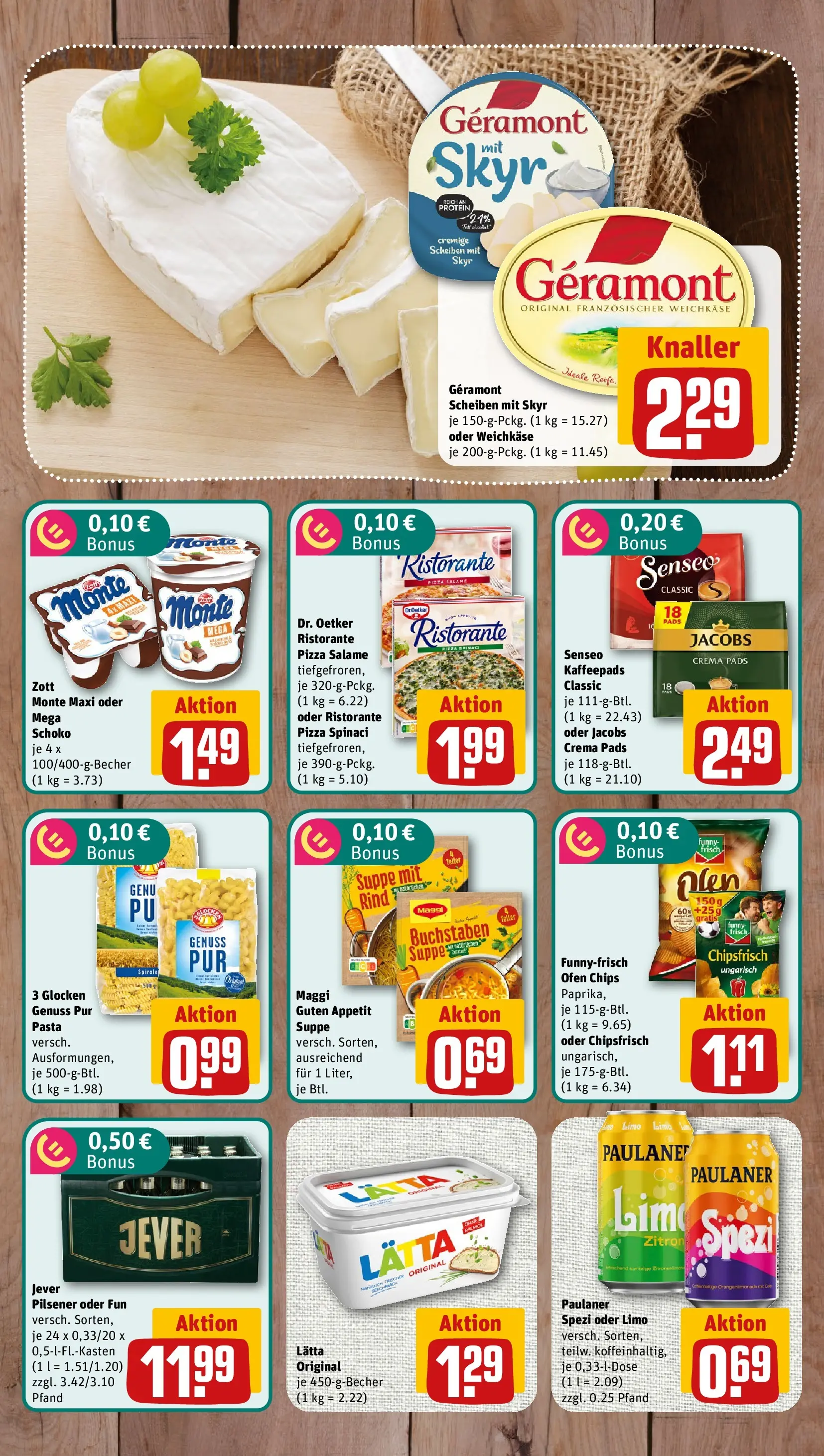 REWE Prospekt ab 06.07.2026 zum Blättern » Angebote | Seite: 6 | Produkte: Ristorante, Skyr, Jever, Lätta
