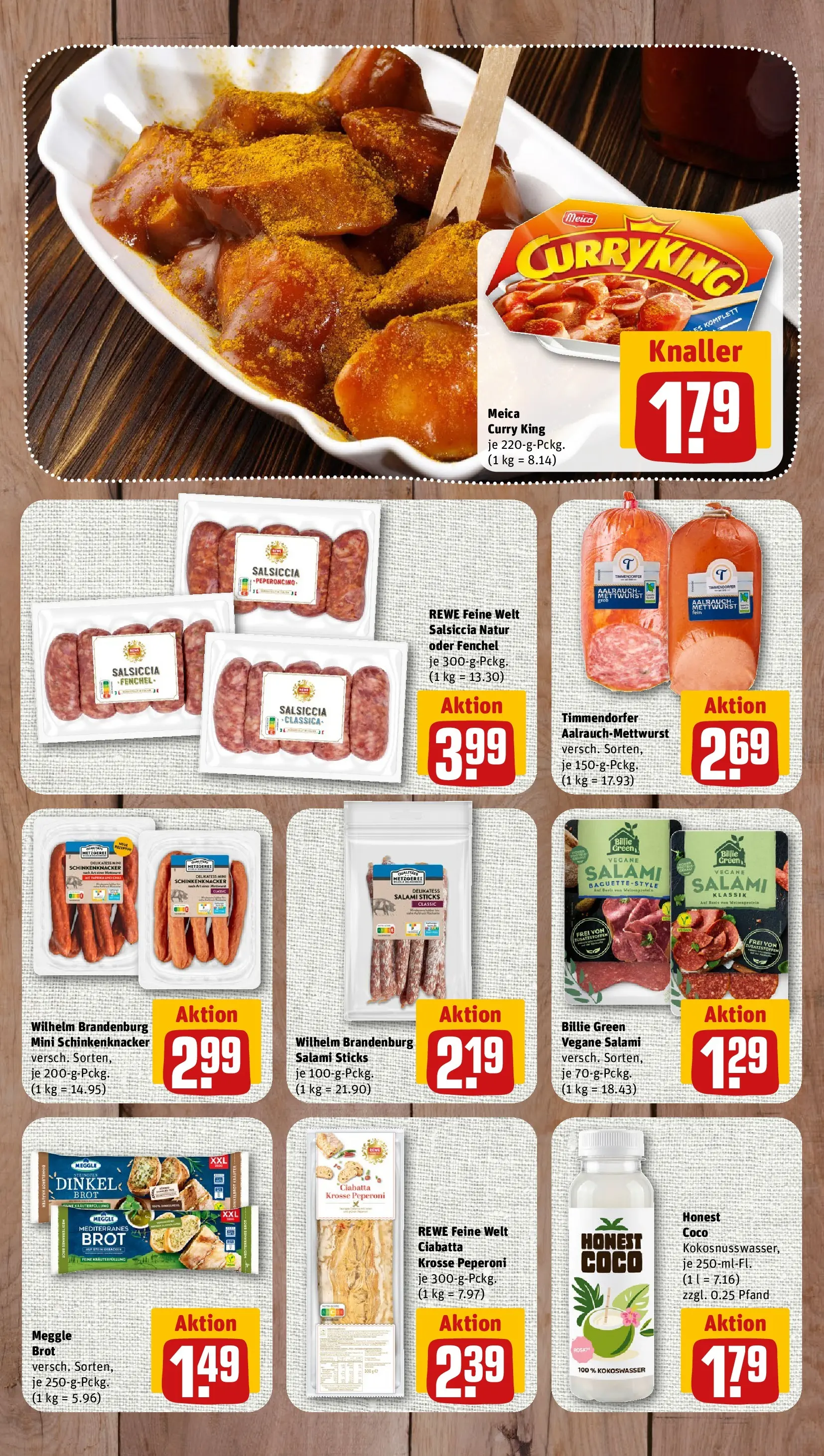 REWE Prospekt ab 06.07.2026 zum Blättern » Angebote | Seite: 7 | Produkte: Meica, Brot, Salami
