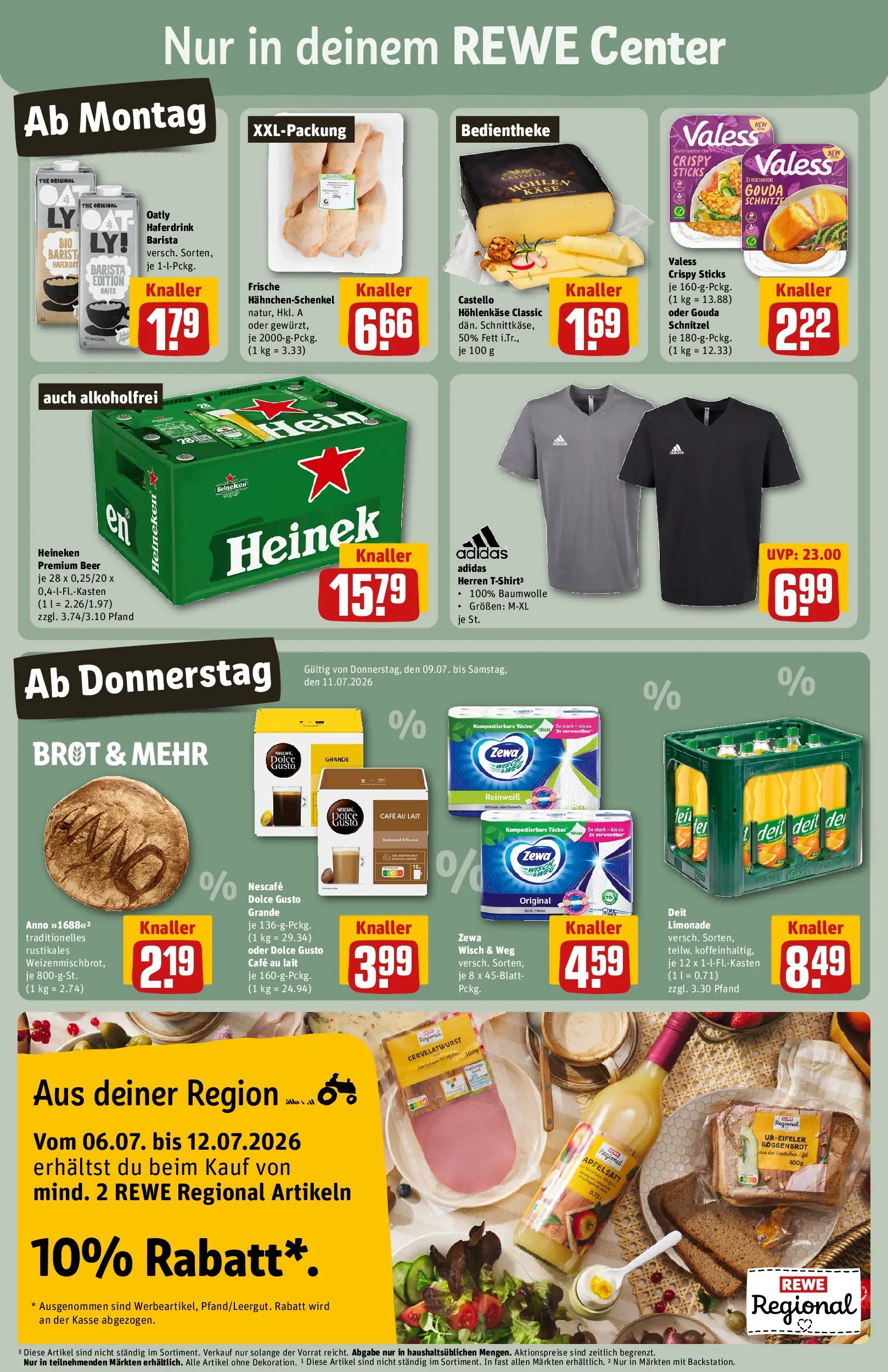 REWE Prospekt ab 06.07.2026 zum Blättern » Angebote | Seite: 5 | Produkte: Sekt, Mineralwasser, Brut dargent, Brot