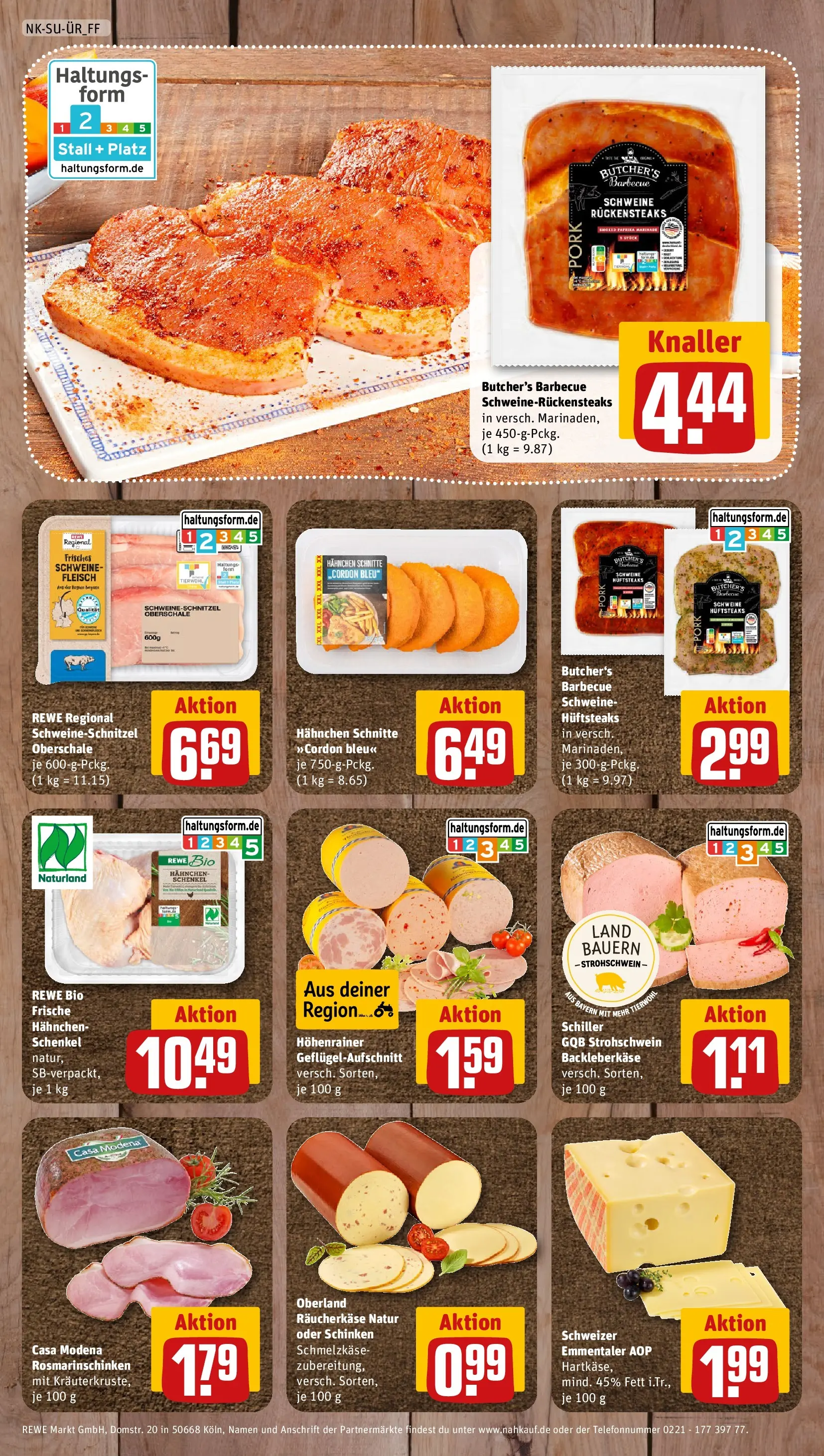 REWE Prospekt ab 06.07.2026 zum Blättern » Angebote | Seite: 8 | Produkte: Hahnchen, Paprika, Schinken, Fleisch