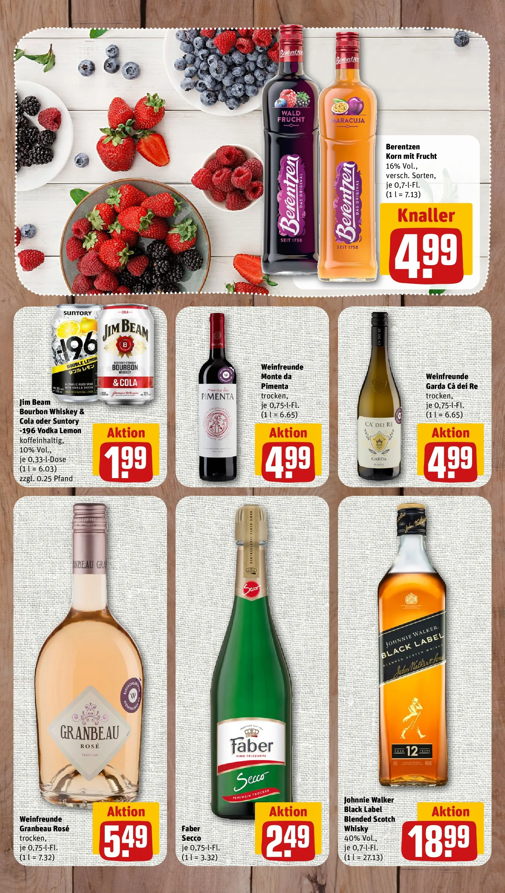 REWE Prospekt ab 06.07.2026 zum Blättern » Angebote | Seite: 10 | Produkte: Whisky, Cola, Vodka, Berentzen
