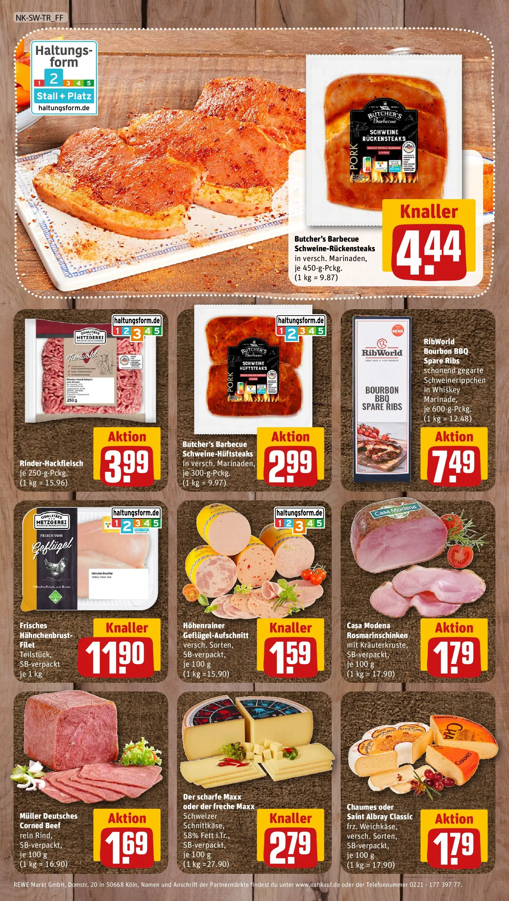 REWE Prospekt ab 06.07.2026 zum Blättern » Angebote | Seite: 8 | Produkte: Hahnchen, Spare ribs, Bourbon, Hahnchenbrust