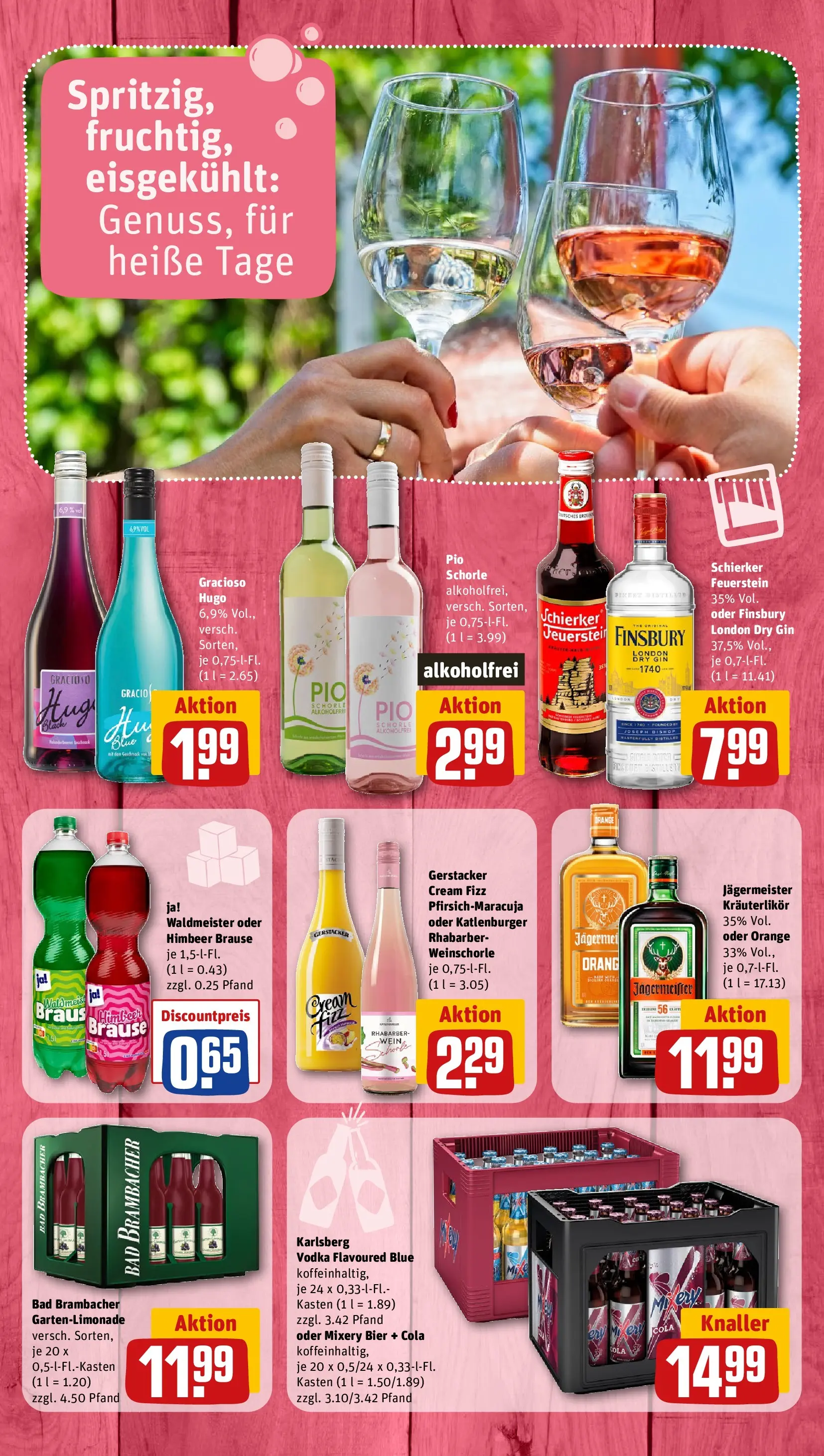 REWE Prospekt ab 06.07.2026 zum Blättern » Angebote | Seite: 8 | Produkte: Cola, Mixery, Wein, Rhabarber