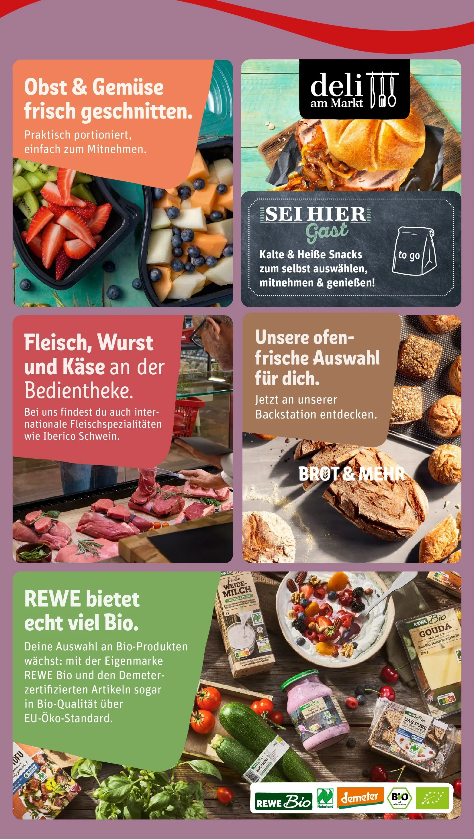 REWE Prospekt ab 06.07.2026 zum Blättern » Angebote | Seite: 2 | Produkte: Gemüse, Obst, Wurst, Brot
