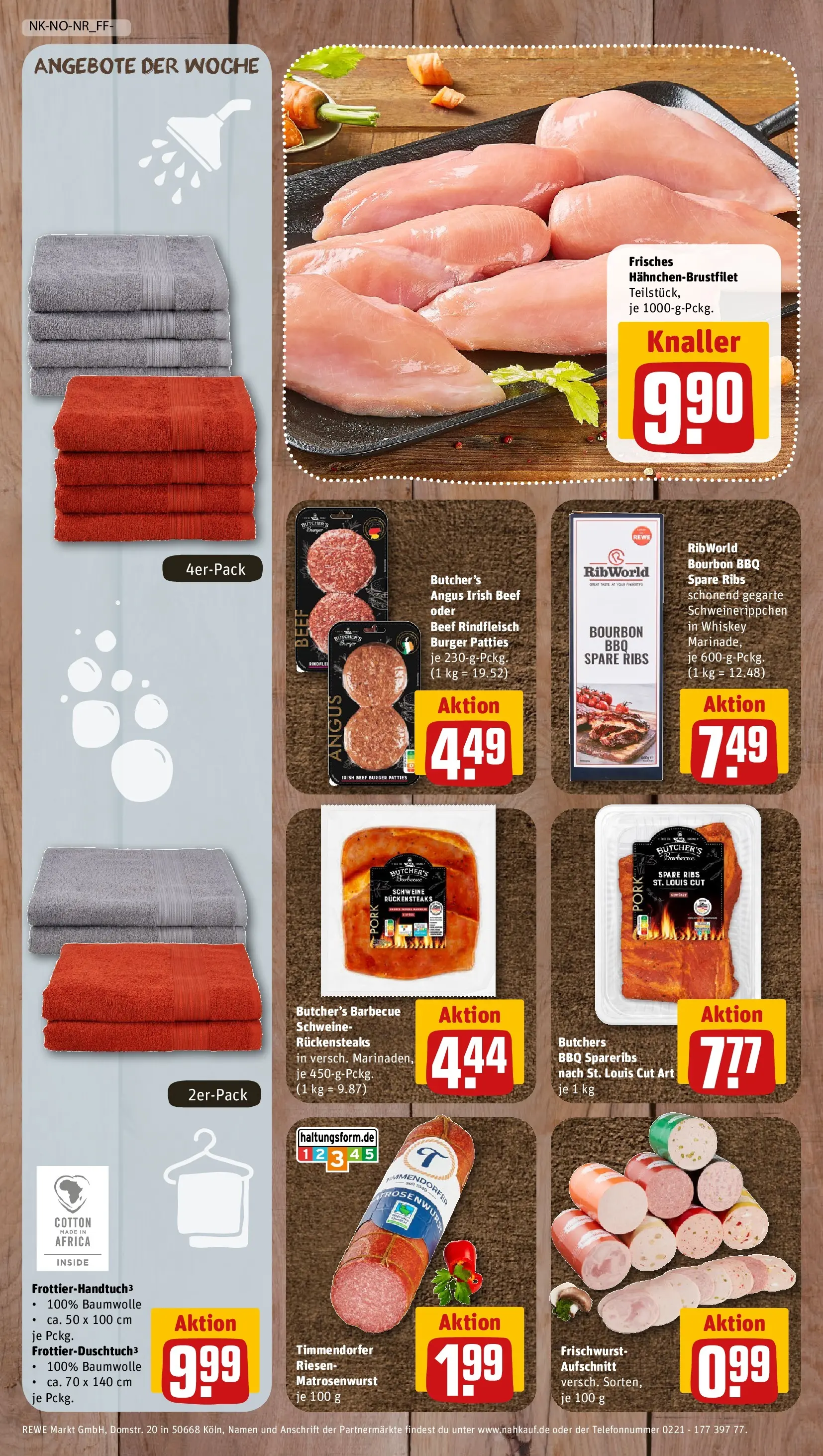 REWE Prospekt ab 06.07.2026 zum Blättern » Angebote | Seite: 12 | Produkte: Spare ribs, Burger, Rindfleisch, Whiskey