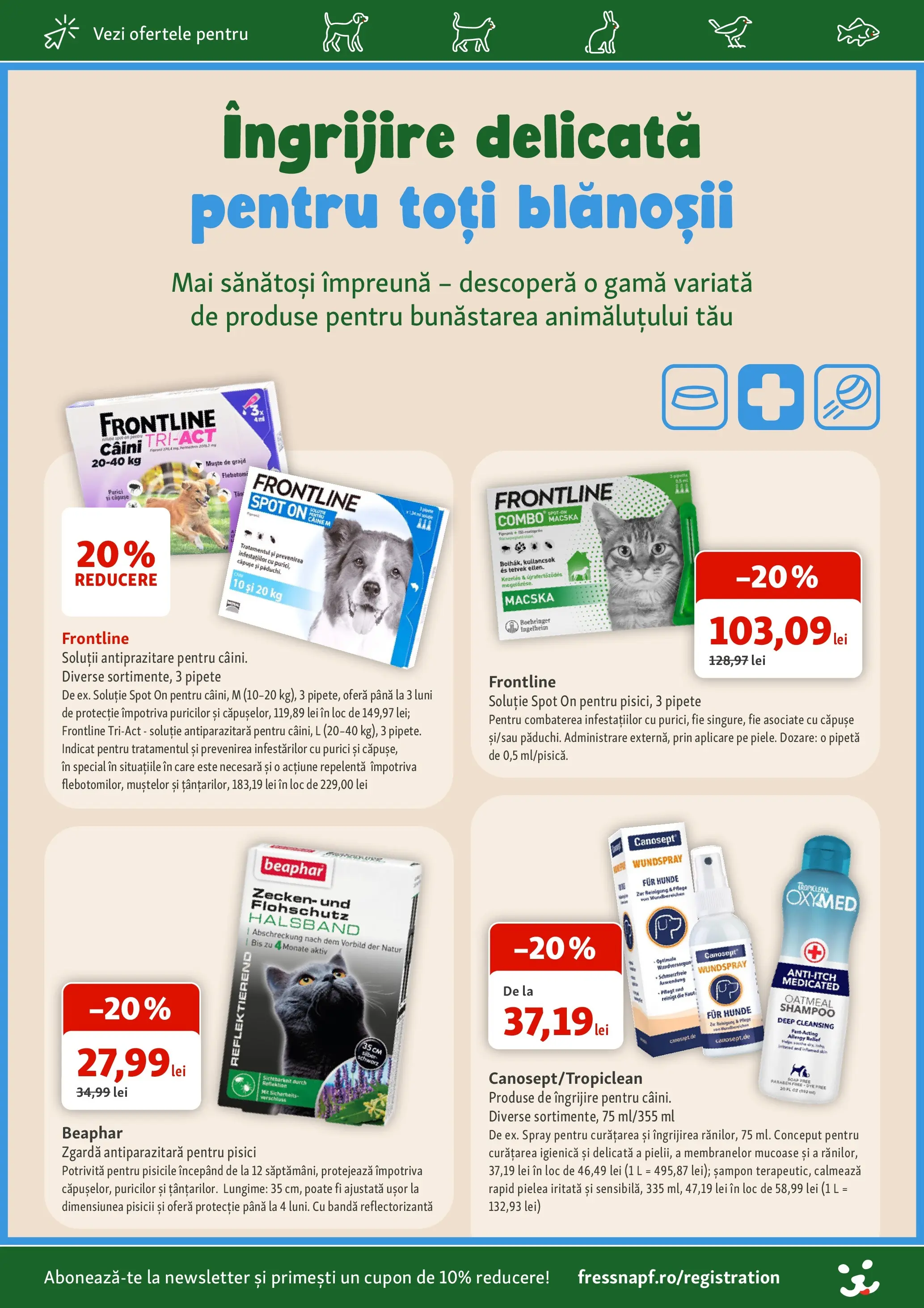 Fressnapf - Catalog Fressnapf până în data de 15.07.2026 - Oferta 01.07.2026 - 15.07.2026 | Pagină: 3 | Produse: Șampon