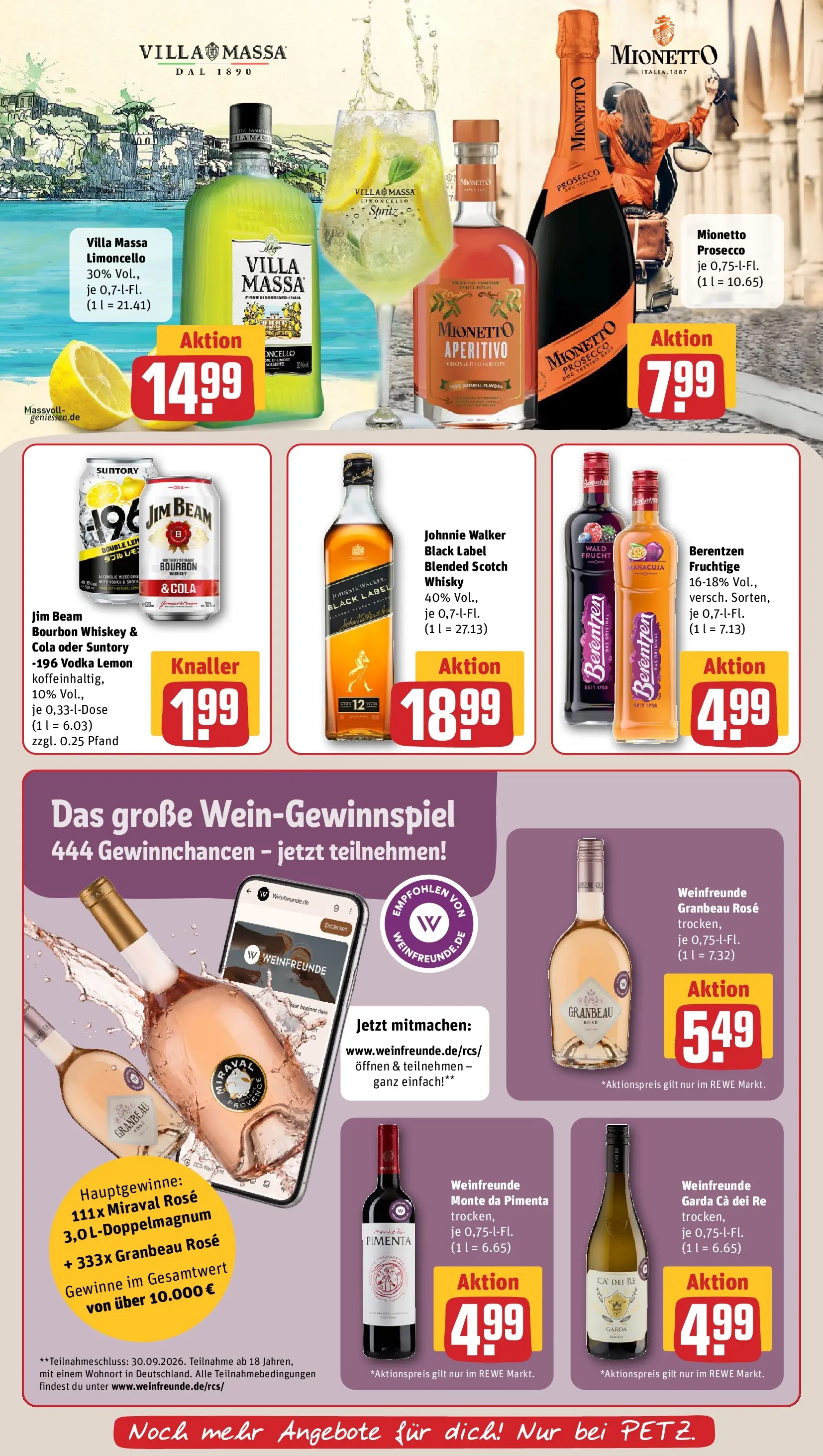REWE Prospekt ab 06.07.2026 zum Blättern » Angebote | Seite: 21 | Produkte: Whisky, Limoncello, Vodka, Whiskey