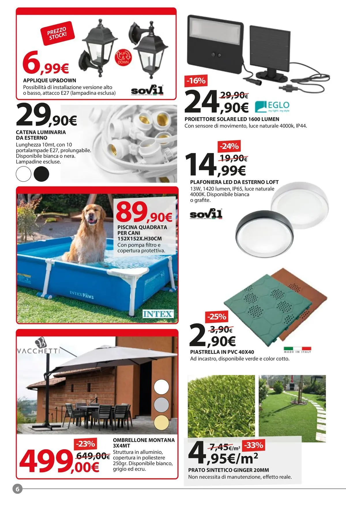 Nuovo Offerte volantino Kreo dal 01/07/2026 > offerte anteprima 🛍️ | Pagina: 6 | Prodotti: Ombrellone, Piscina