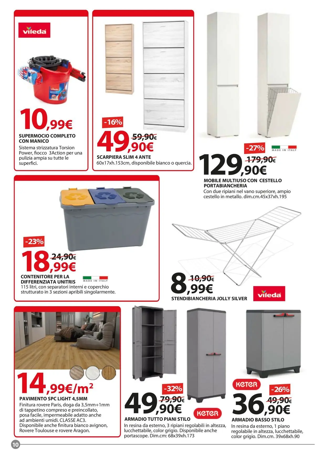 Nuovo Offerte volantino Kreo dal 01/07/2026 > offerte anteprima 🛍️ | Pagina: 10 | Prodotti: Mobile, Stendibiancheria, Scarpiera, Portabiancheria