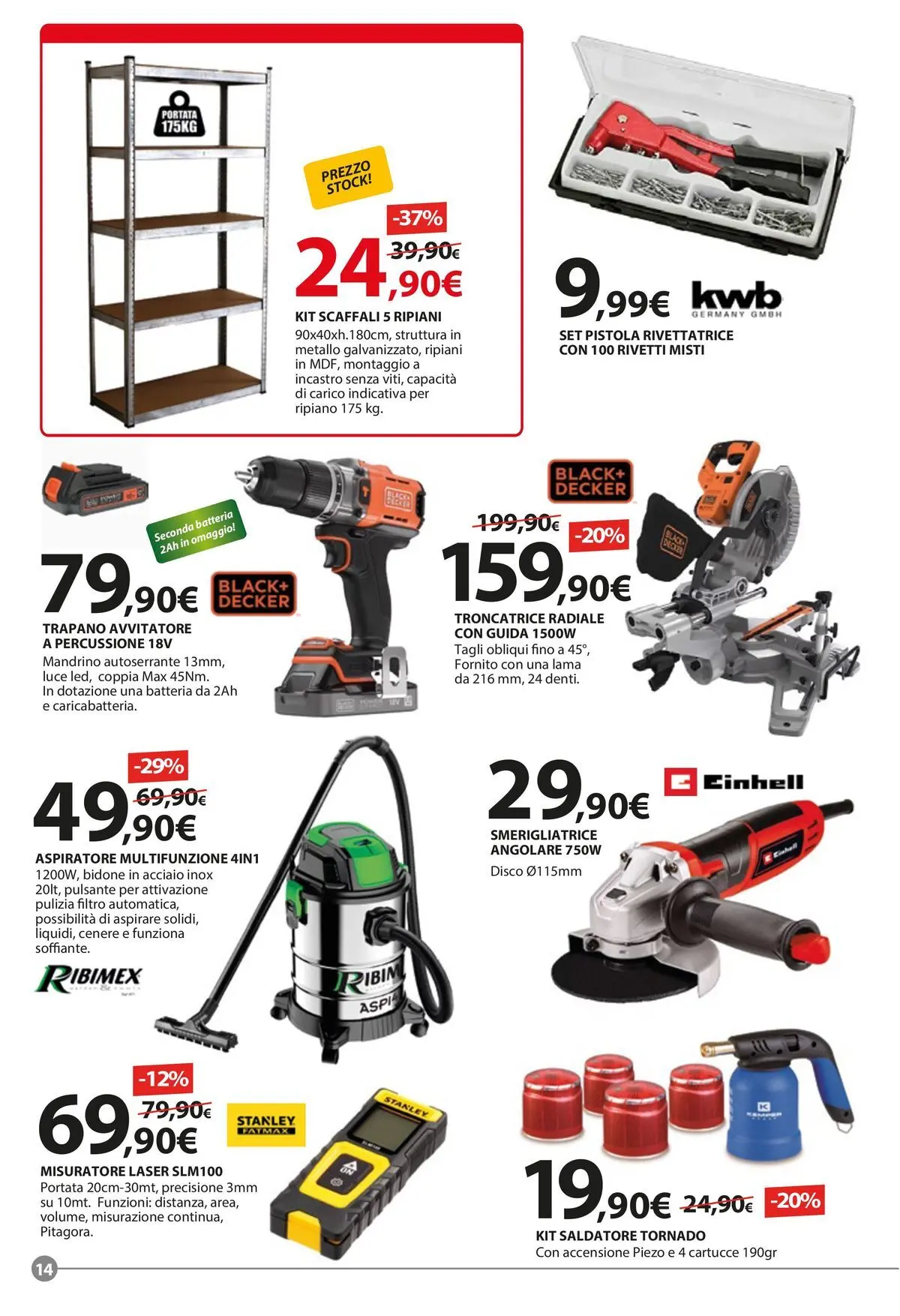 Nuovo Offerte volantino Kreo dal 01/07/2026 > offerte anteprima 🛍️ | Pagina: 14 | Prodotti: Ripiano, Trapano, Disco, Batteria