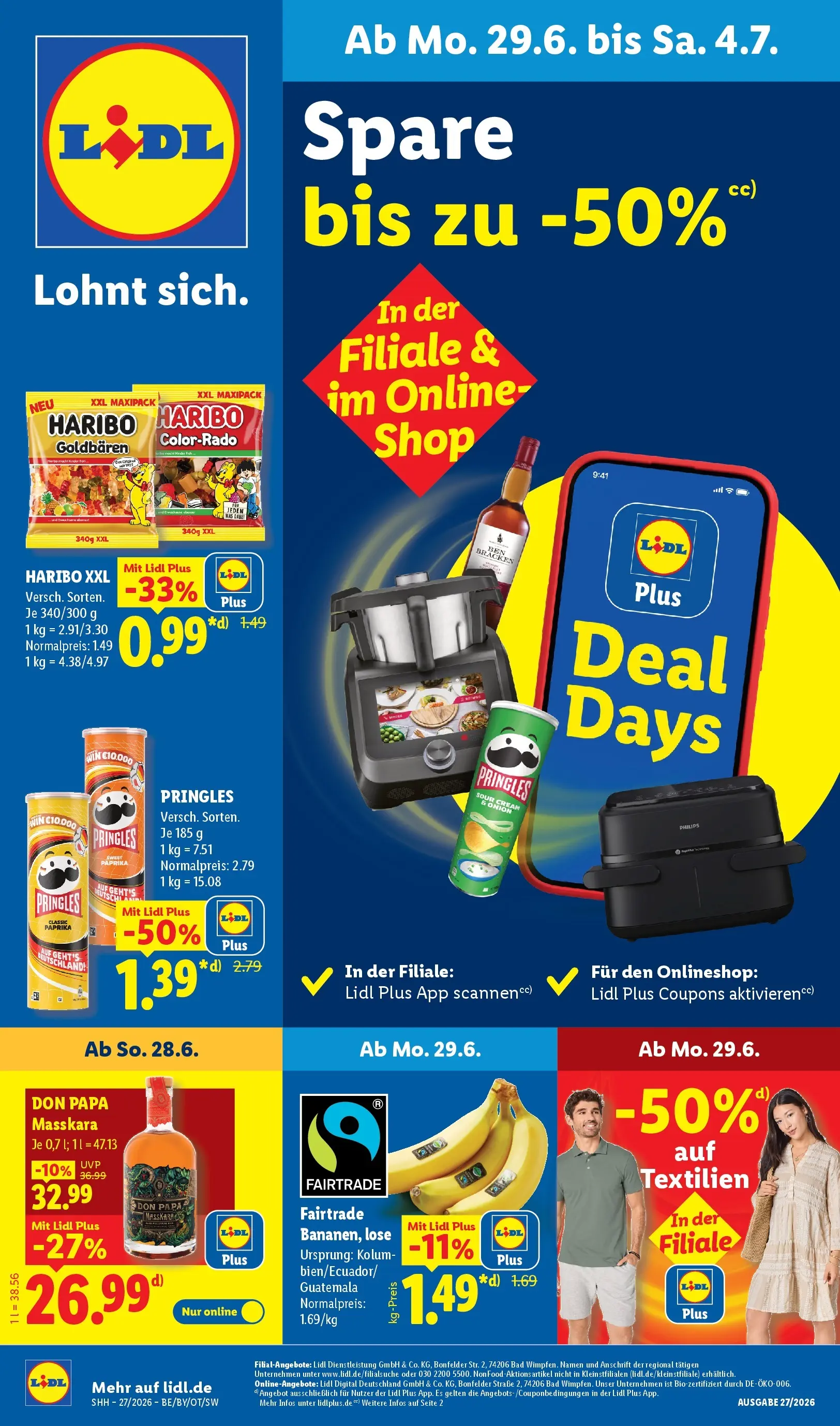 Lidl Prospekt Villingen-schwenningen (ab 29.06.2026) ยป Angebote online | Seite: 1 | Produkte: Haribo, Rum, Bad, Pringles Lidl Prospekt Villingen-schwenningen (ab 29.06.2026) zum Blรคttern ยป Angebote | Seite: 1 | Produkte: Haribo, Rum, Bad, Pringles