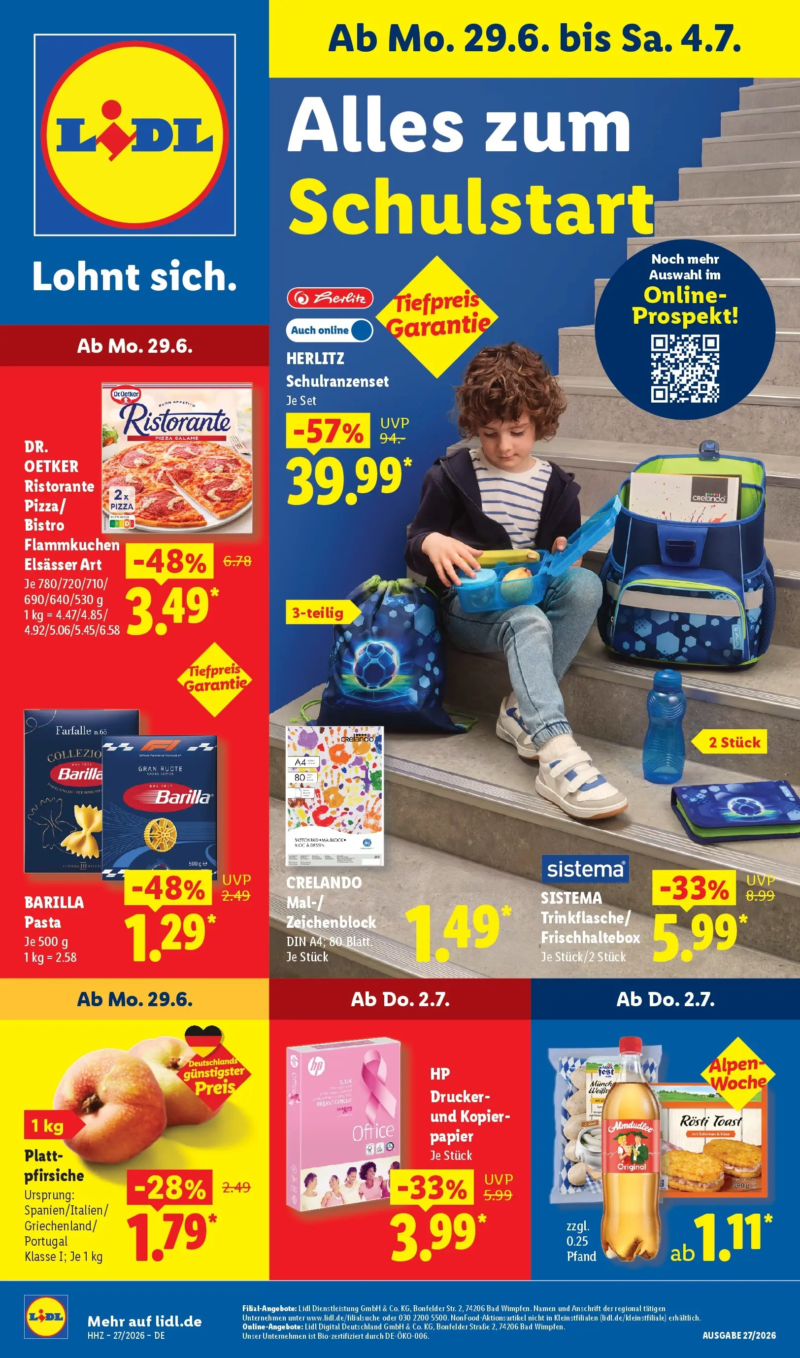 Lidl Prospekt Villingen-schwenningen (ab 29.06.2026) ยป Angebote online | Seite: 11 | Produkte: Ristorante, BH, Pasta, Pizza Lidl Prospekt Villingen-schwenningen (ab 29.06.2026) zum Blรคttern ยป Angebote | Seite: 11 | Produkte: Ristorante, BH, Pasta, Pizza