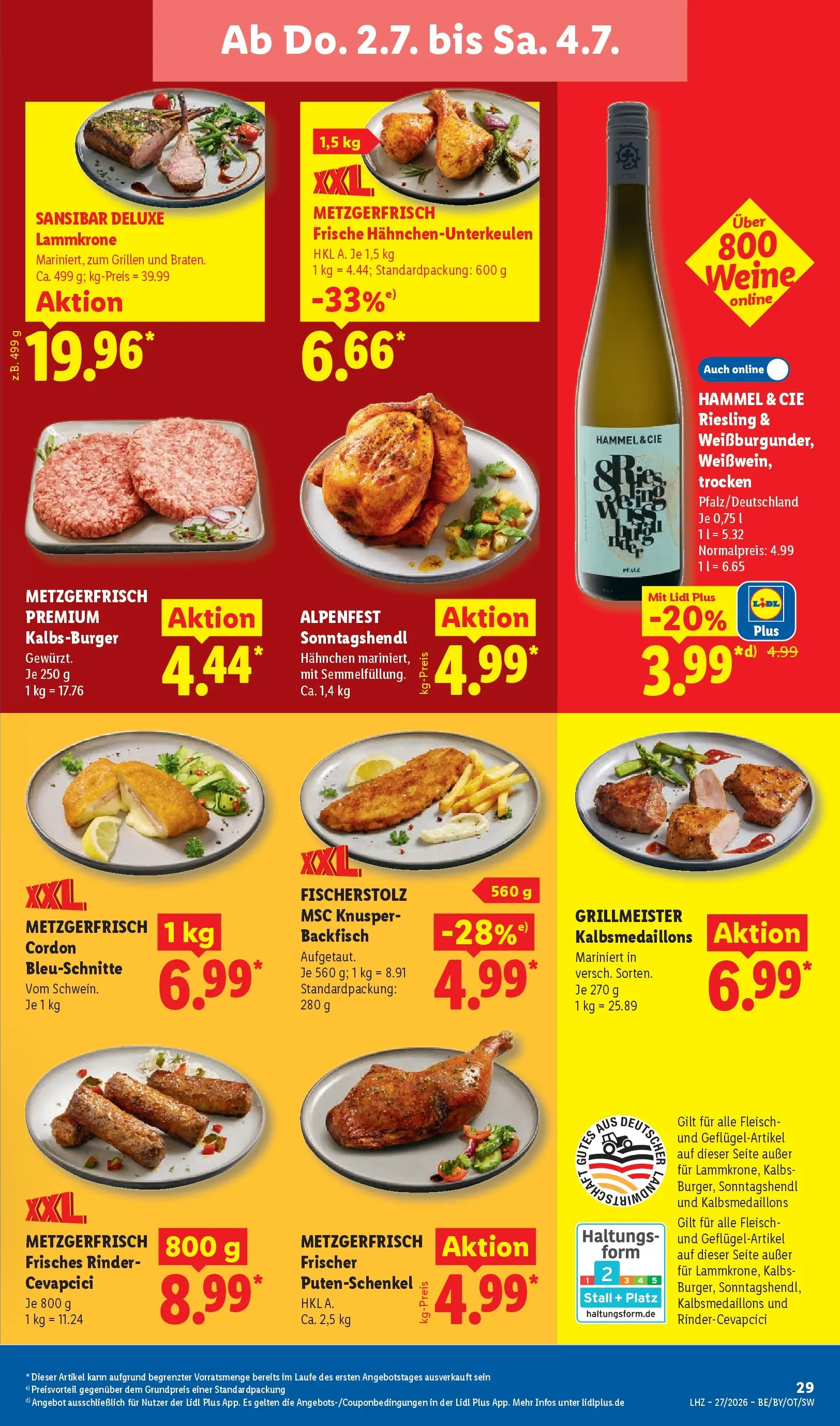 Lidl Prospekt Villingen-schwenningen (ab 29.06.2026) ยป Angebote online | Seite: 61 | Produkte: Hahnchen, Cevapcici, Burger, Fleisch Lidl Prospekt Villingen-schwenningen (ab 29.06.2026) zum Blรคttern ยป Angebote | Seite: 61 | Produkte: Hahnchen, Cevapcici, Burger, Fleisch