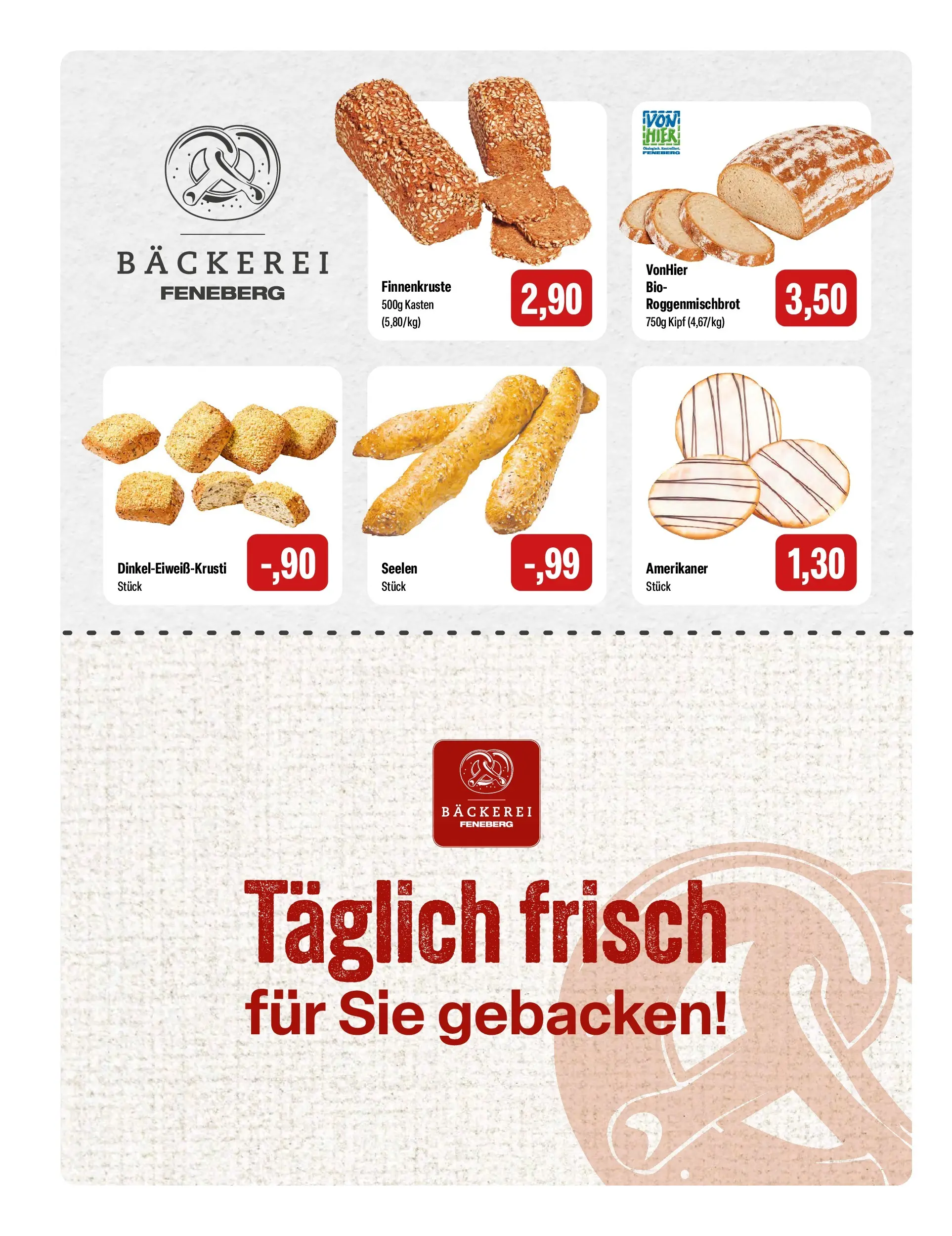 Feneberg Angebote (ab 08.07.2026) zum Blättern | Seite: 4 | Produkte: Bäckerei