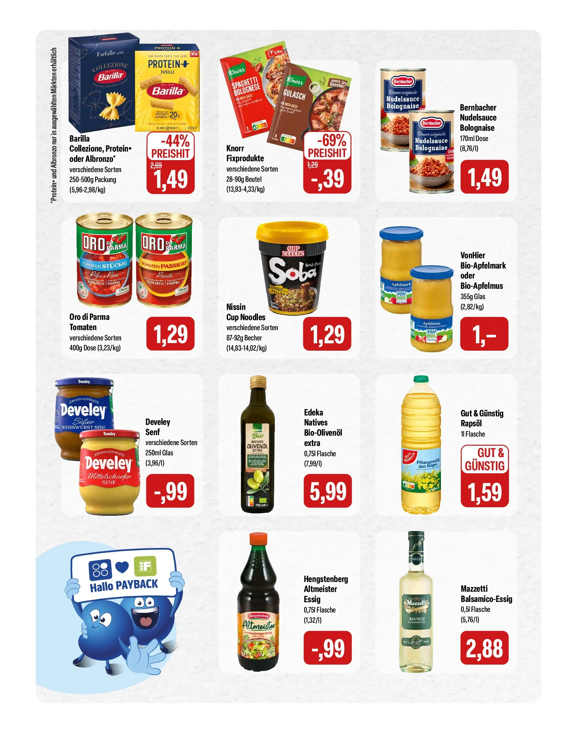 Feneberg Angebote (ab 08.07.2026) zum Blättern | Seite: 12 | Produkte: Barilla, Essig, Knorr, Oro di parma