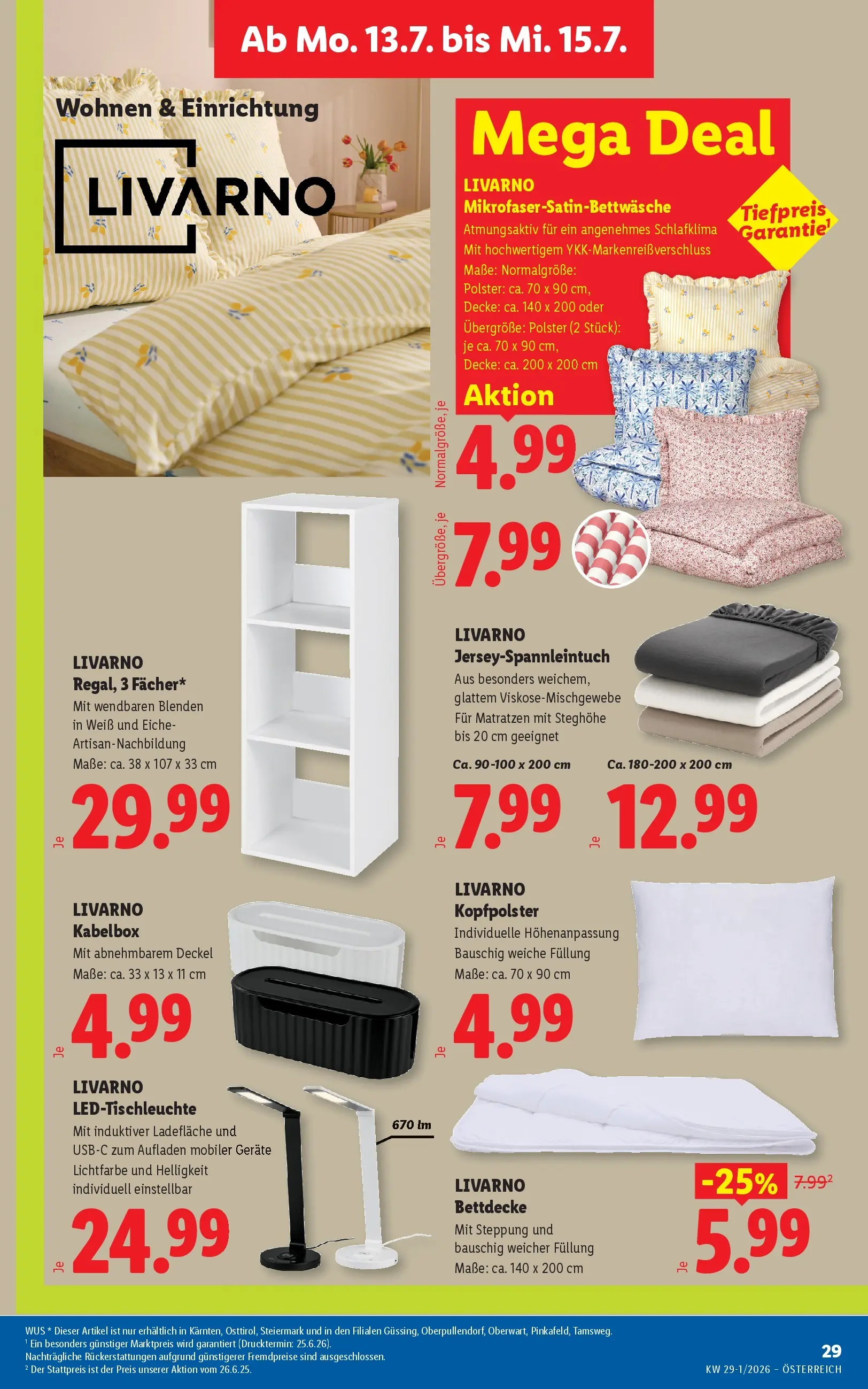 Lidl - Lidl ab 08.07.2026 - Angebote ab donnerstag | Seite: 36 | Produkte: Decke