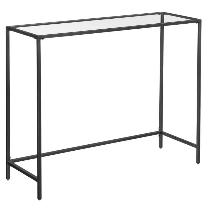 Konsolentisch B: 100 cm Schwarz