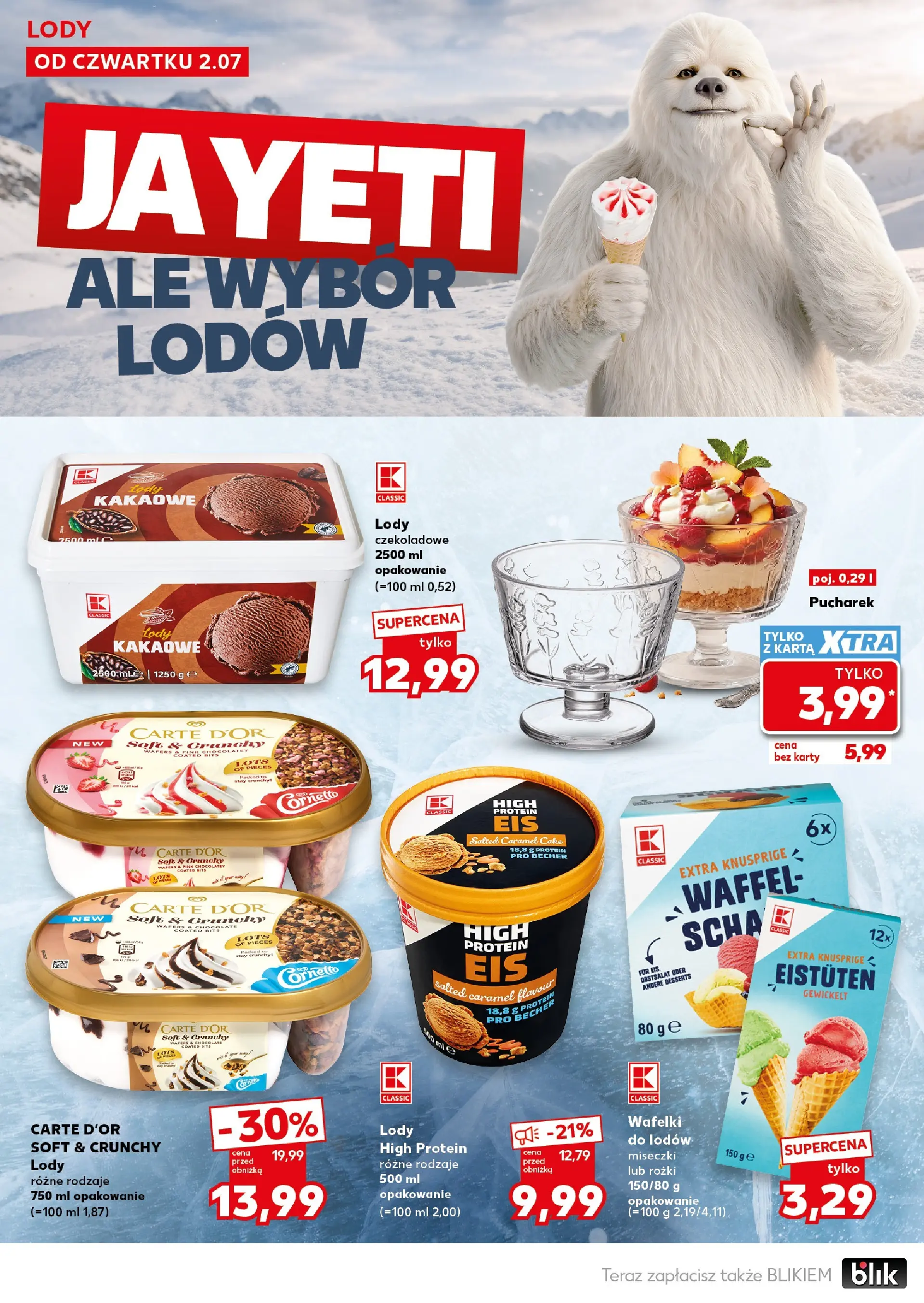 Kaufland gazetka - Super Sobota od 04.07.2026 - od jutra PDF | Strona: 8 | Produkty: Karta, Wafelki do lodów, Wafelki, Lody