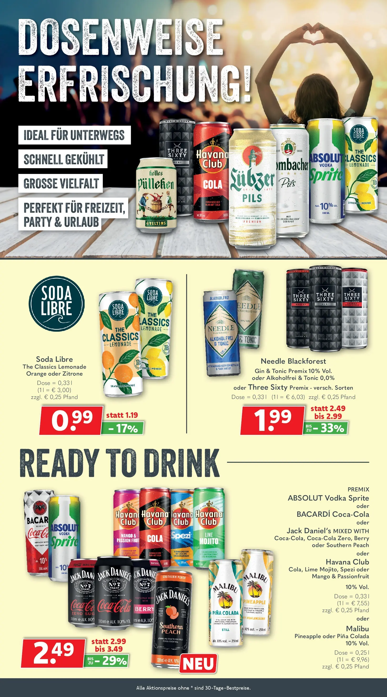 Getränkeland Prospekt Neustrelitz (ab 06.07.2026) zum Blättern | Seite: 4 | Produkte: Havana club, Bacardi, Rum, Gin
