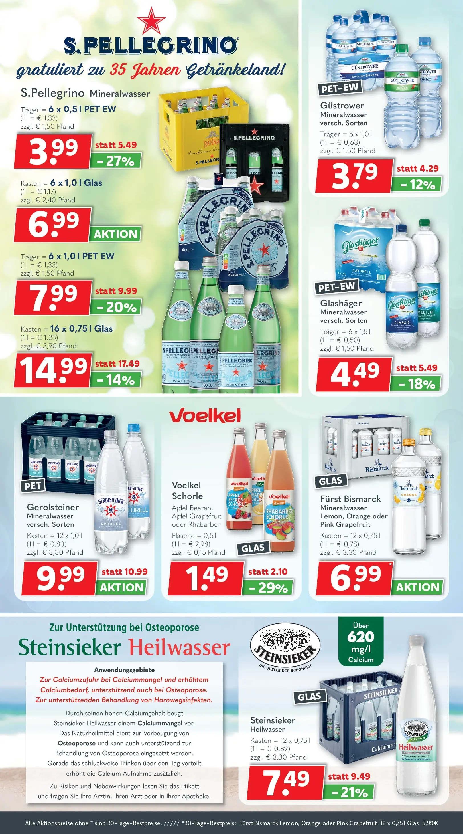 Getränkeland Prospekt Neustrelitz (ab 06.07.2026) zum Blättern | Seite: 8 | Produkte: Äpfel, Mineralwasser, Grapefruit, Rhabarber
