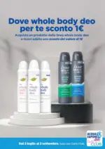 Acqua & Sapone SRL Societ&agrave; Consortile Dove whole body deo per te sconto 1euro - al 02.09.2026