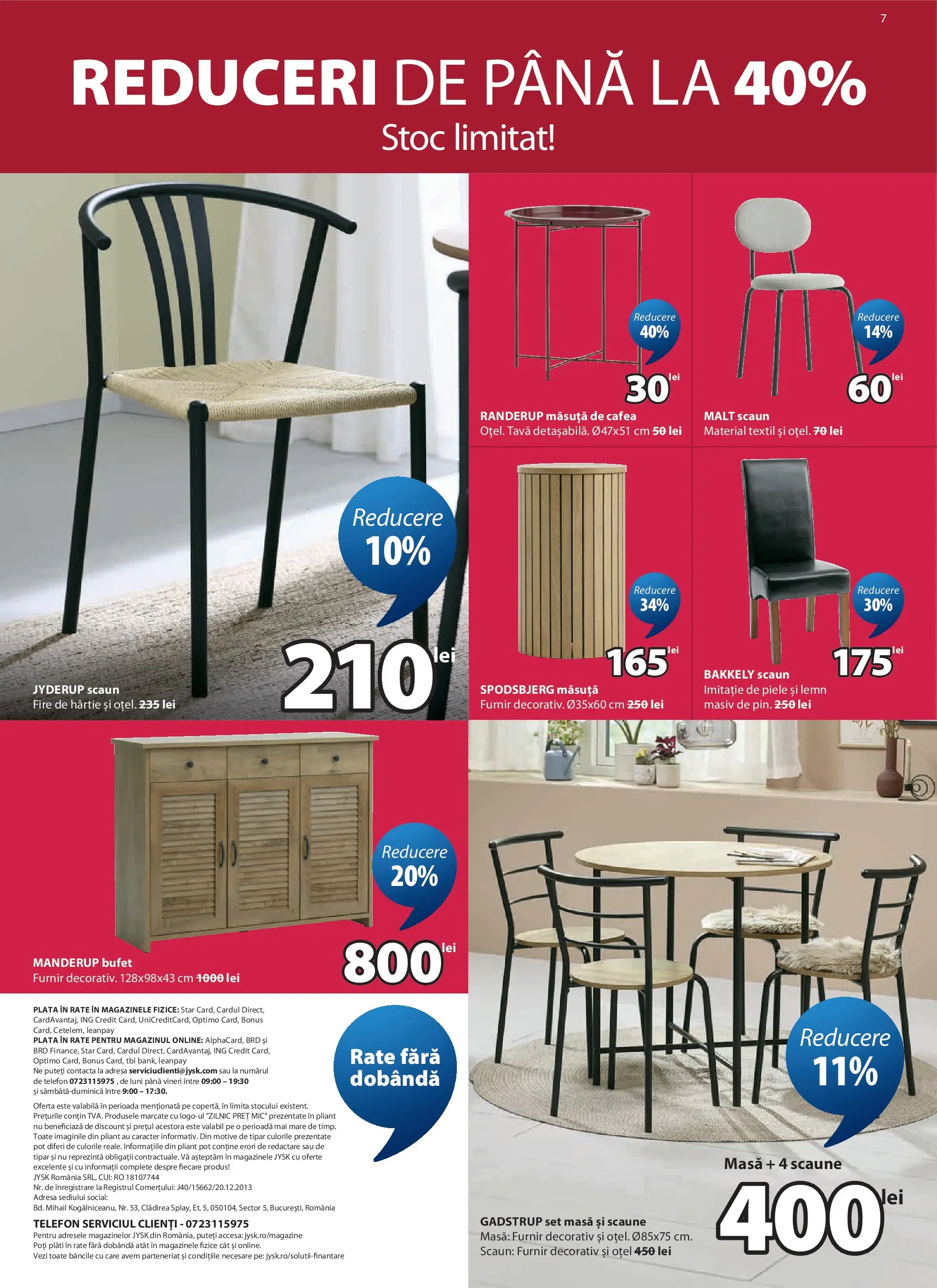 JYSK - Catalog JYSK până în data de 25.07.2026 - Oferta 01.07.2026 - 25.07.2026 | Pagină: 7 | Produse: Masă, Bufet, Măsuță de cafea, Cafea