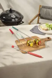 4 Teleskop-Grill-Gabel