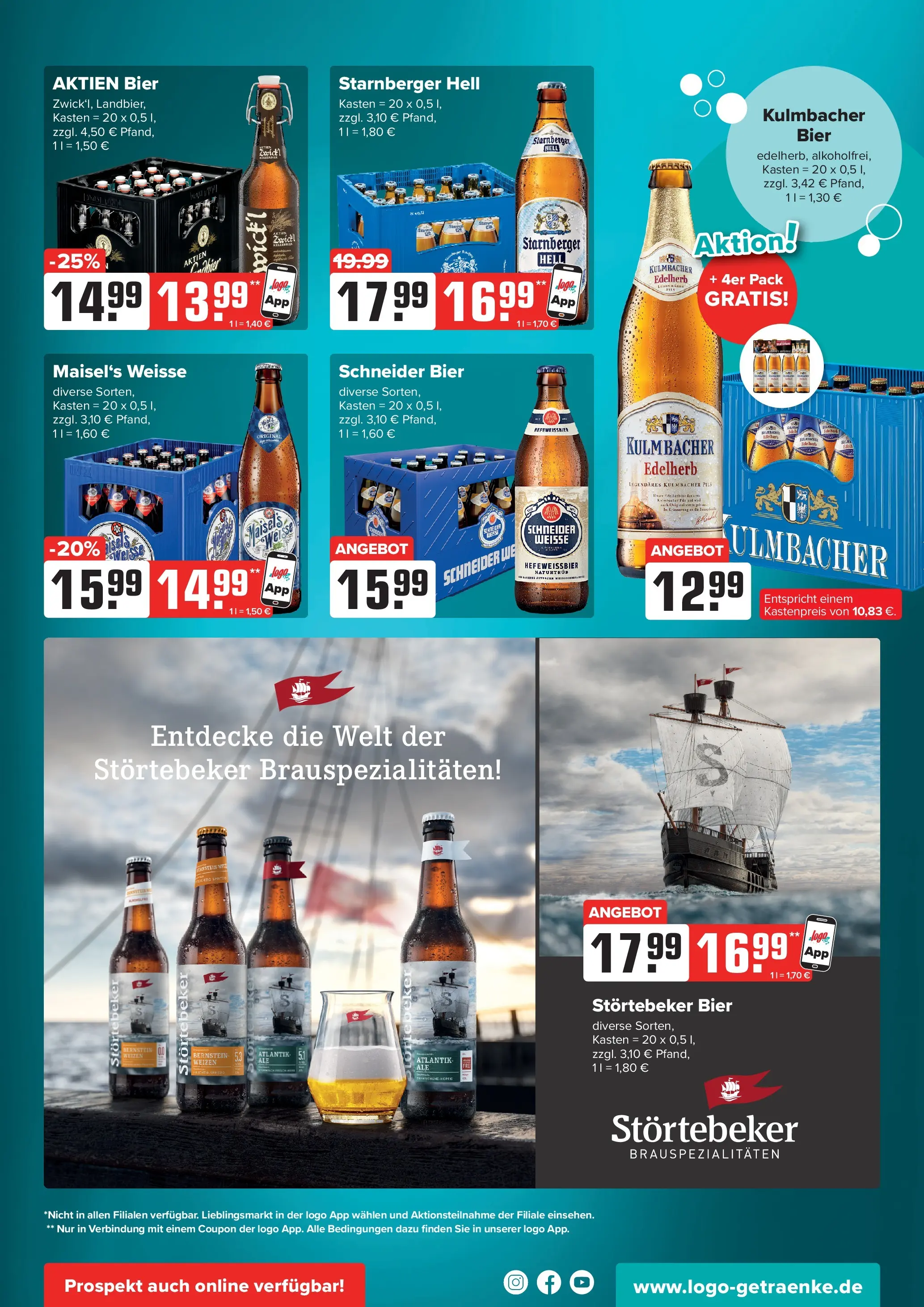 Angebote - Getränke Heurich: Getränkeangebote (ab 12.07.2026) zum Blättern | Seite: 3 | Produkte: Bier, Pils