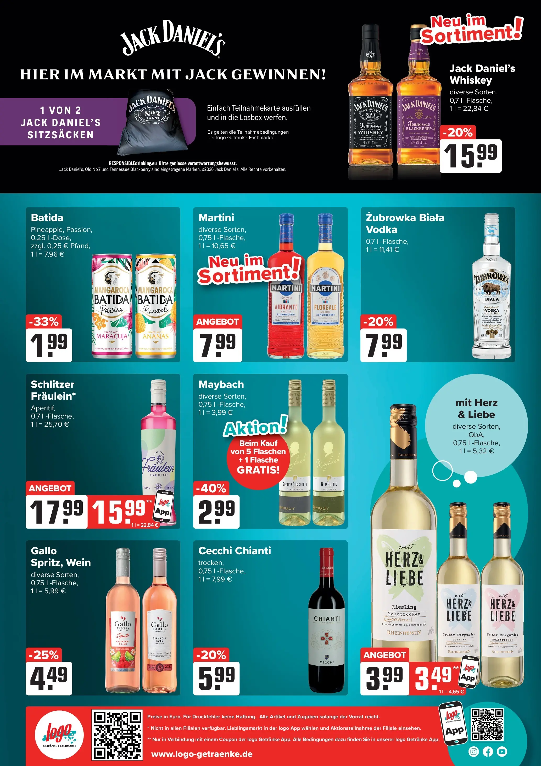 Angebote - Getränke Heurich: Getränkeangebote (ab 05.07.2026) zum Blättern | Seite: 4 | Produkte: Martini, Ananas, Vodka, Whiskey