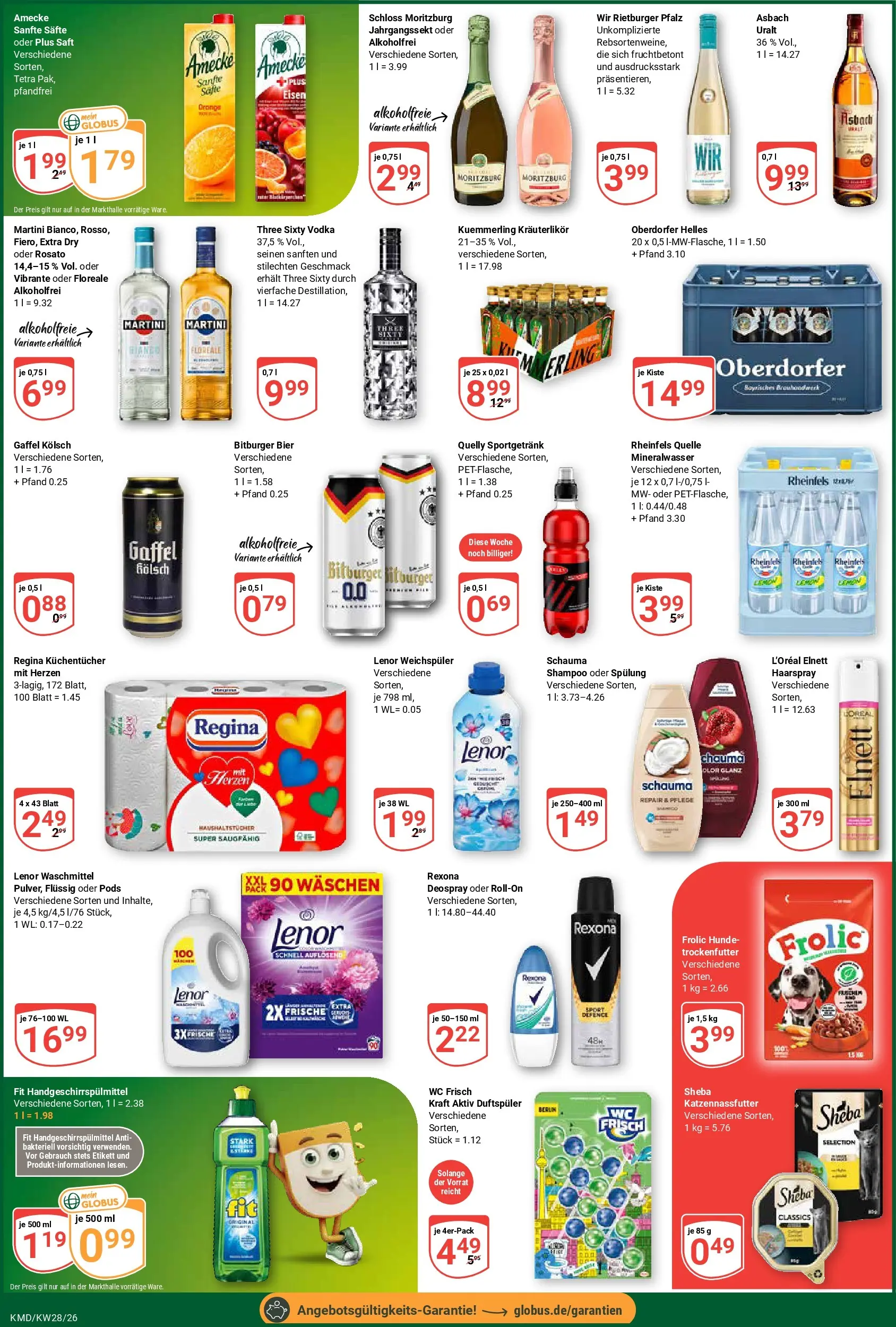 Globus Prospekt Köln (ab 06.07.2026) » Angebote online | Seite: 7 | Produkte: Spülung, Haarspray, Kuemmerling, Rheinfels quelle