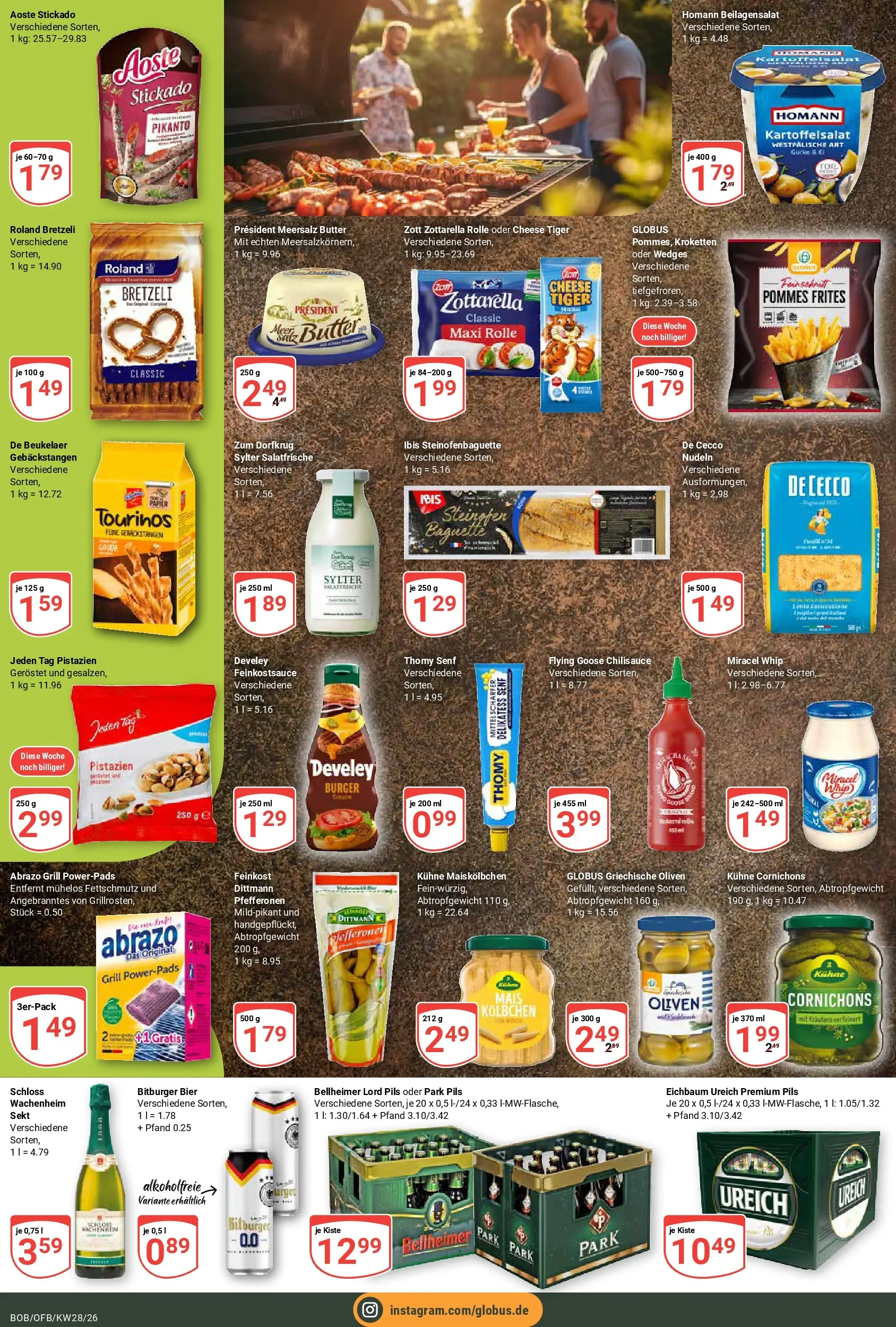 Globus Prospekt Bobenheim-Roxheim (ab 06.07.2026) » Angebote online | Seite: 6 | Produkte: Bier, Sekt, Pommes, Nudeln