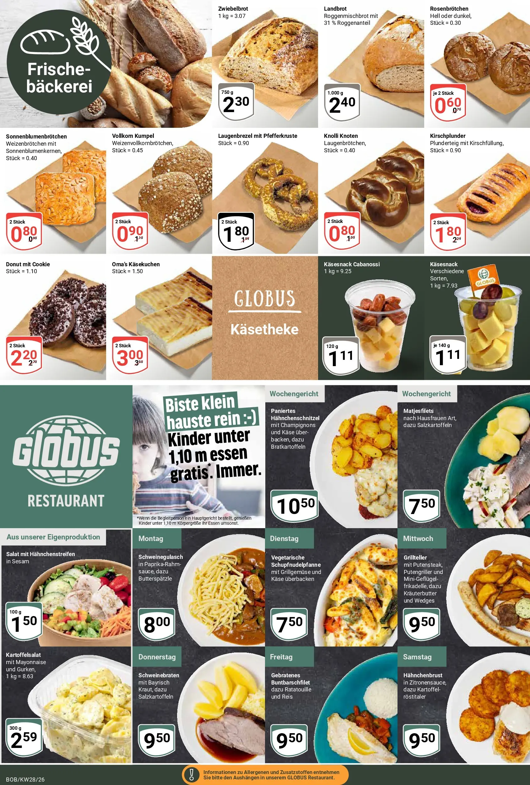 Globus Prospekt Bobenheim-Roxheim (ab 06.07.2026) » Angebote online | Seite: 9 | Produkte: Bäckerei, Kräuterbutter, Champignons, Reis