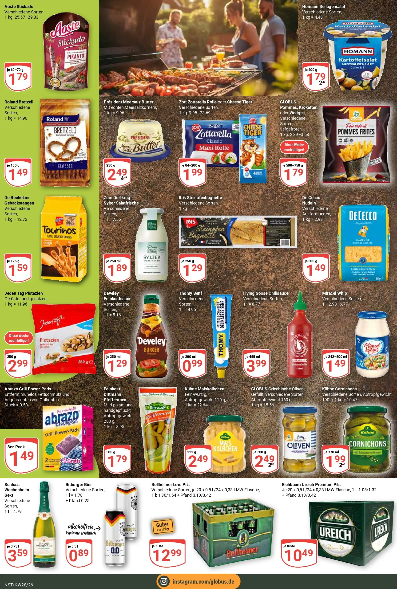 Globus Prospekt Neustadt (ab 06.07.2026) » Angebote online | Seite: 6 | Produkte: Sekt, Pommes, Miracel whip, Nudeln