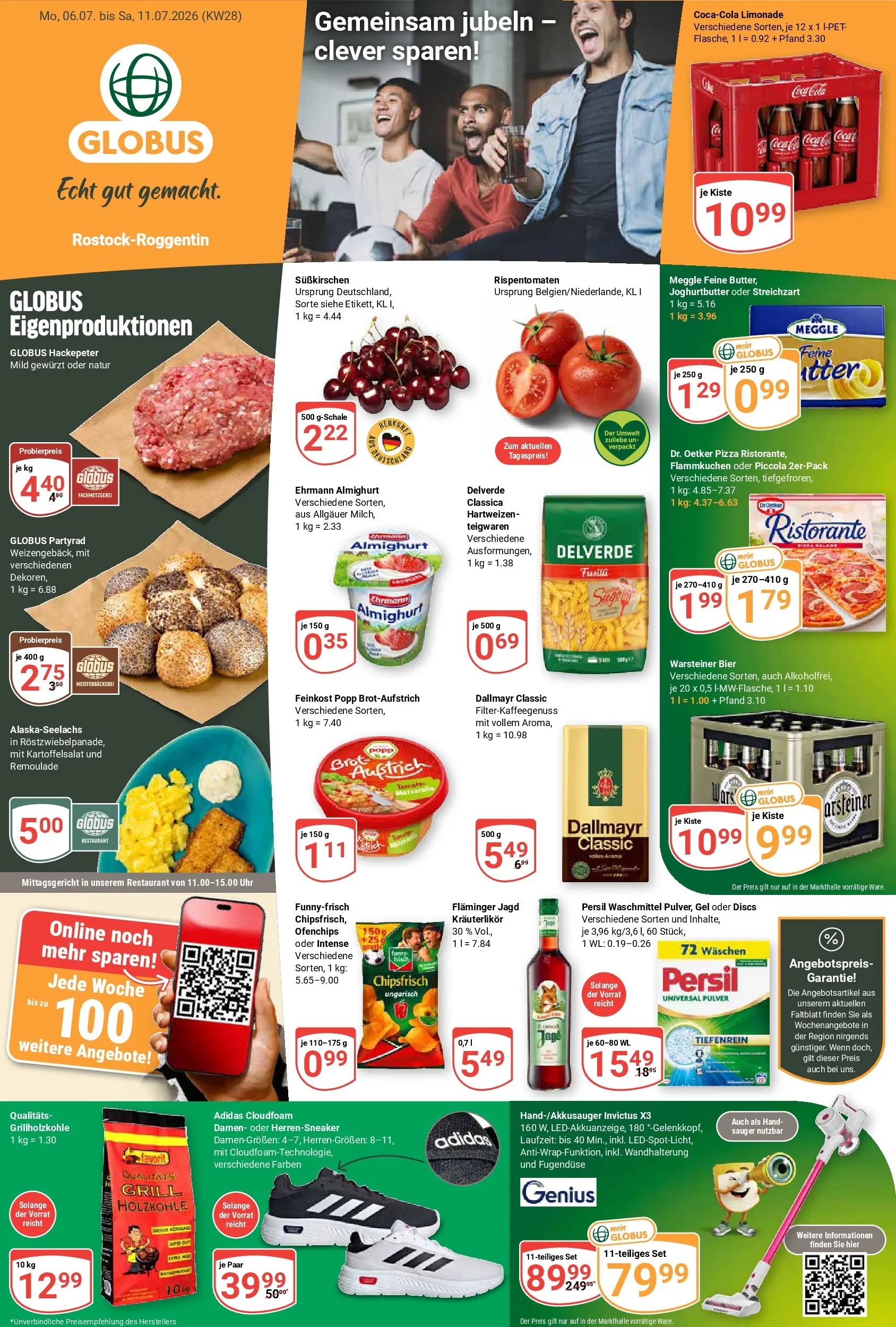 Globus Prospekt Rostock (ab 06.07.2026) » Angebote online | Seite: 5 | Produkte: Ehrmann almighurt, Bier, Waschmittel, Pizza