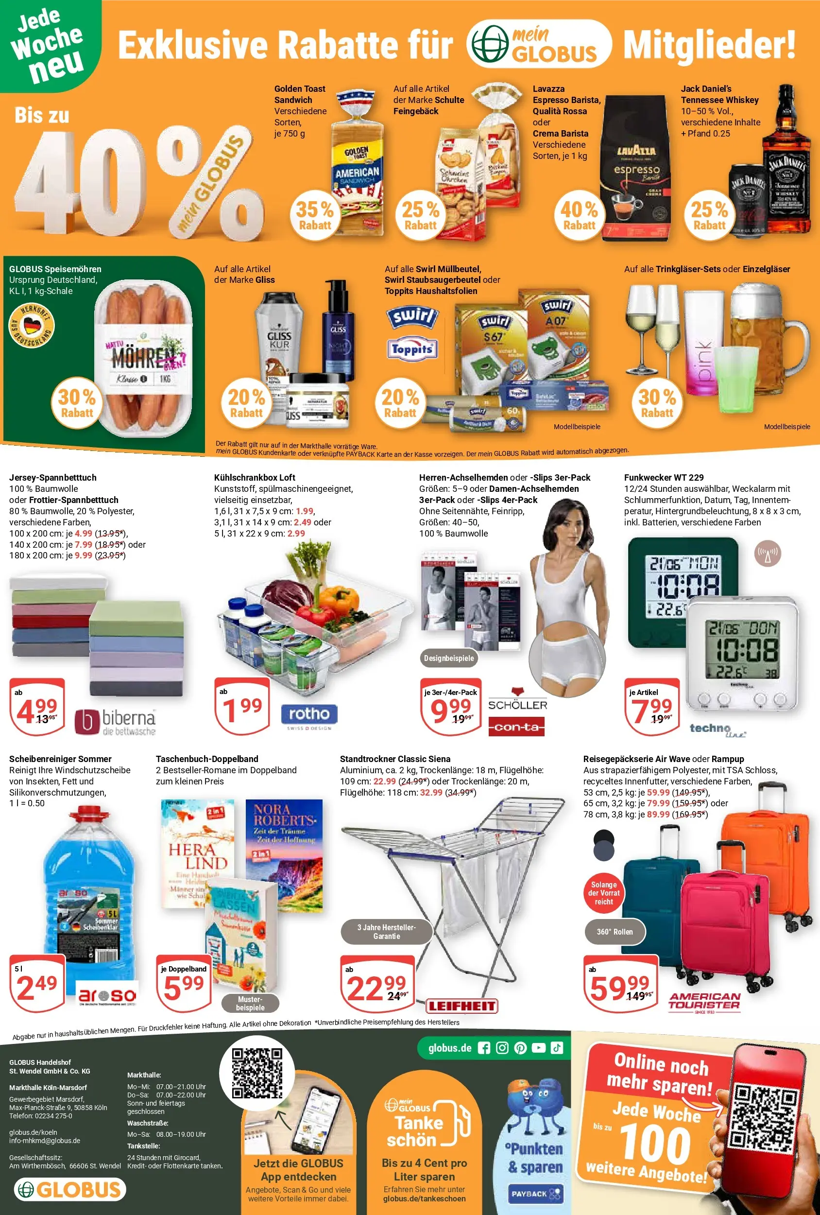 Globus Prospekt Köln (ab 06.07.2026) » Angebote online | Seite: 30 | Produkte: Lavazza, Bettwäsche, Jack Daniel's, Telefon