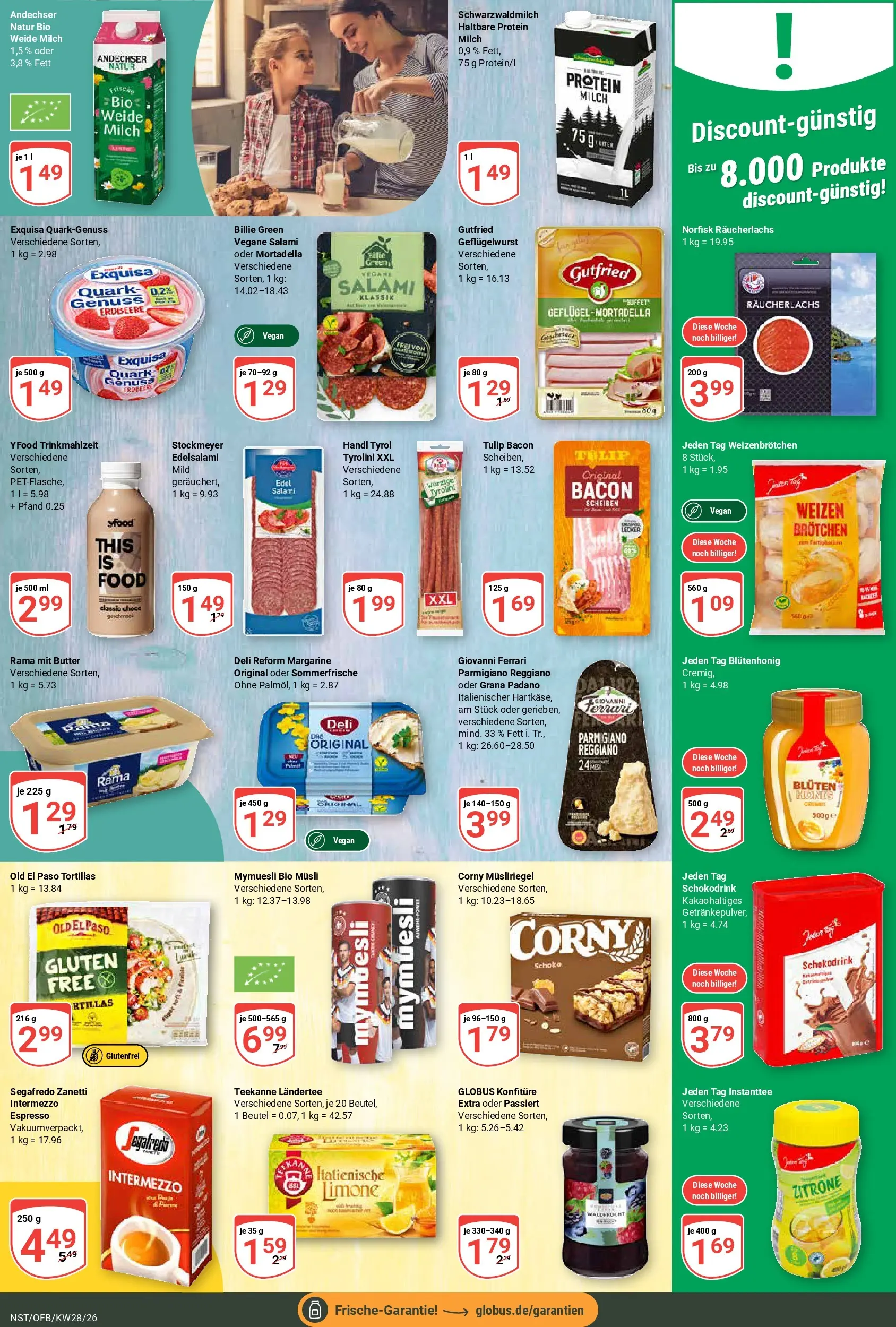 Globus Prospekt Neustadt (ab 06.07.2026) » Angebote online | Seite: 14 | Produkte: Margarine, Rama, Salami, Deli reform