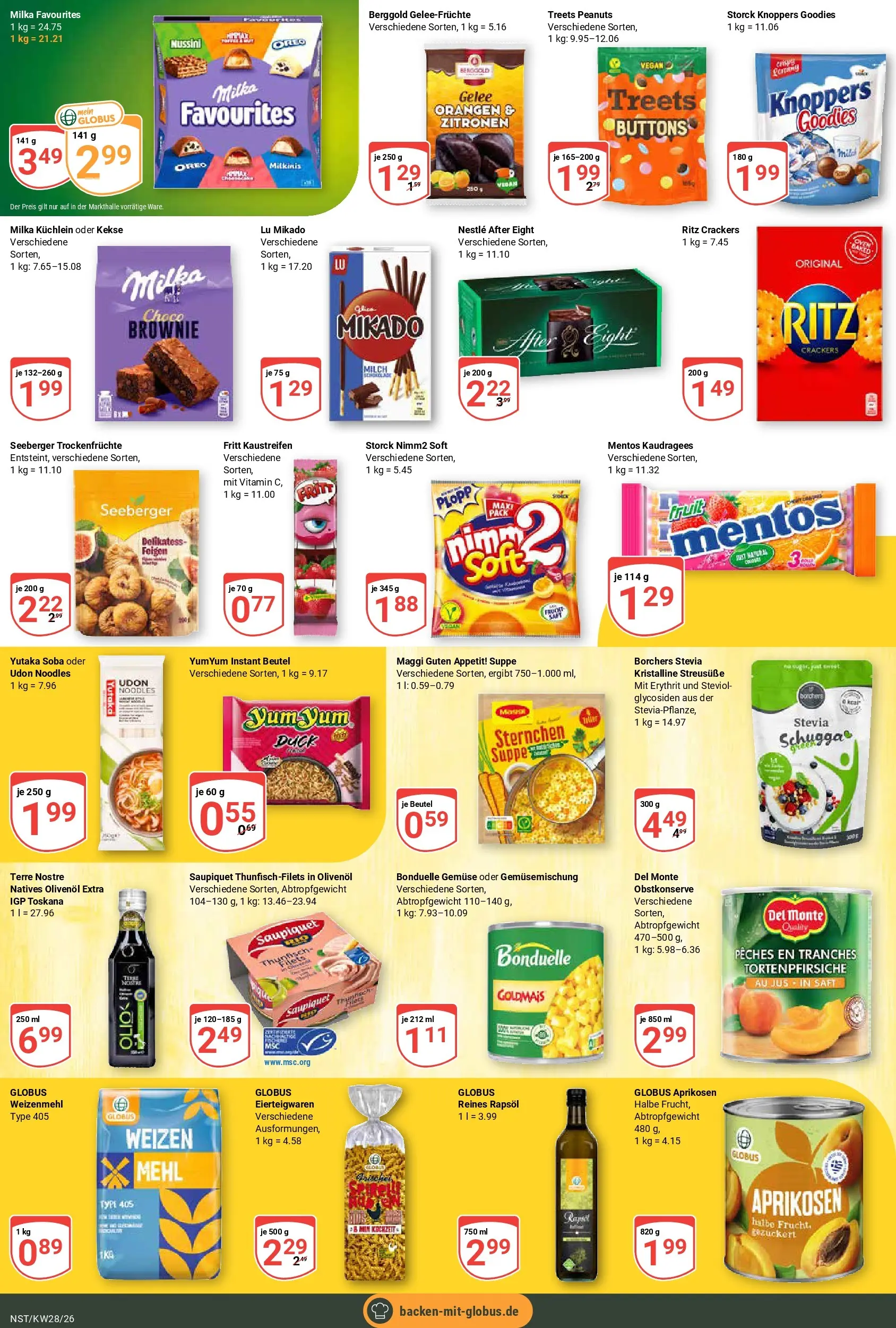 Globus Prospekt Neustadt (ab 06.07.2026) » Angebote online | Seite: 16 | Produkte: Maggi, Thunfisch, Milka, Kekse