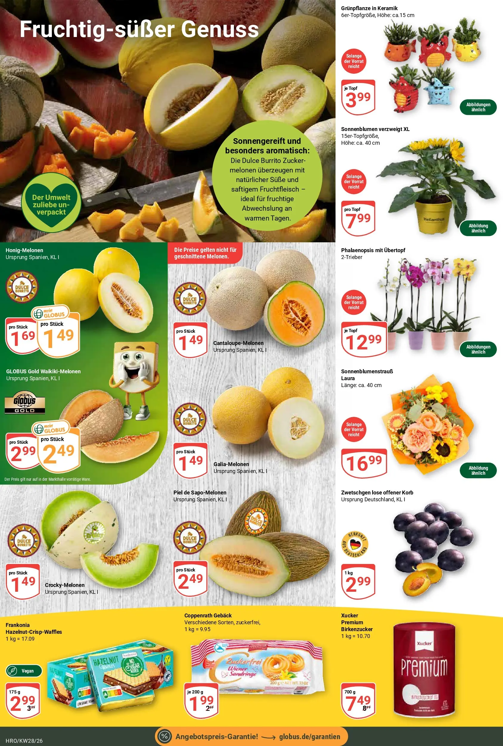 Globus Prospekt Rostock (ab 06.07.2026) » Angebote online | Seite: 10 | Produkte: Korb, Zwetschgen, Zucker