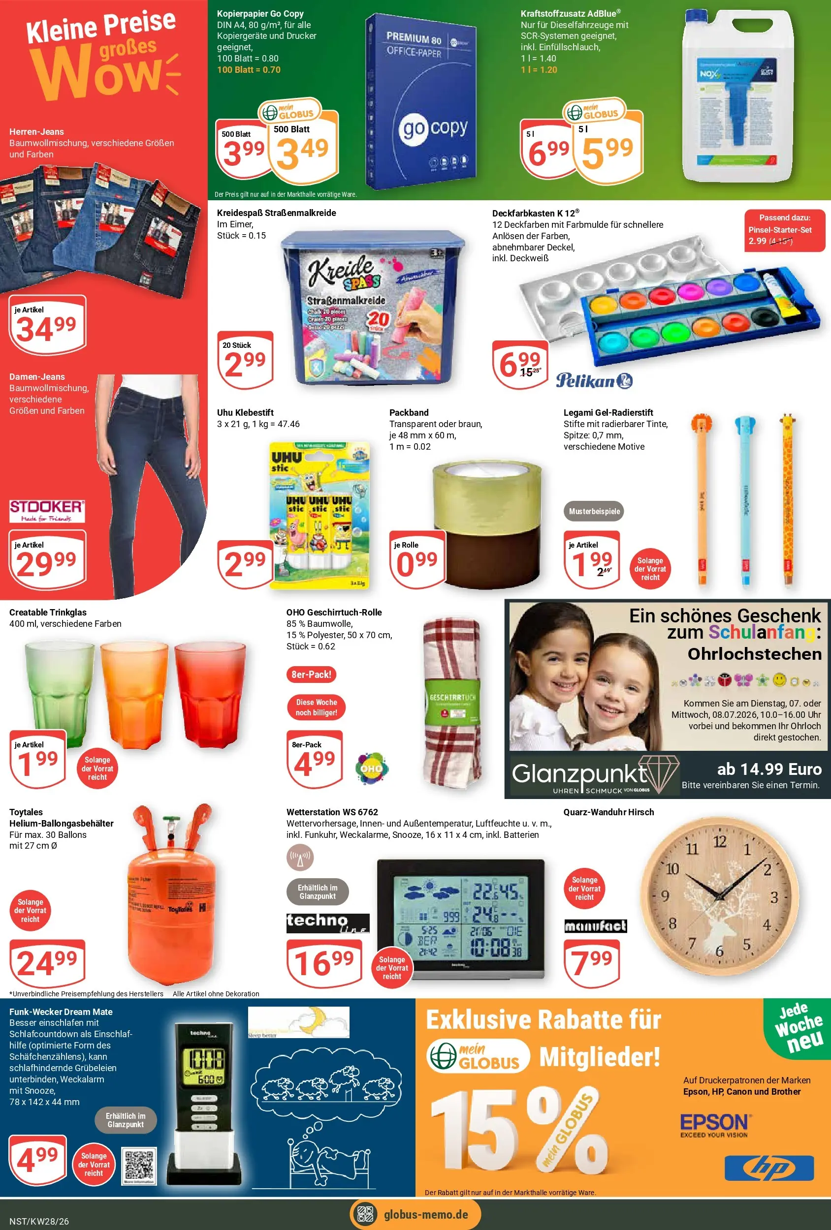 Globus Prospekt Neustadt (ab 06.07.2026) » Angebote online | Seite: 25 | Produkte: Wetterstation, Epson, Batterien, Drucker