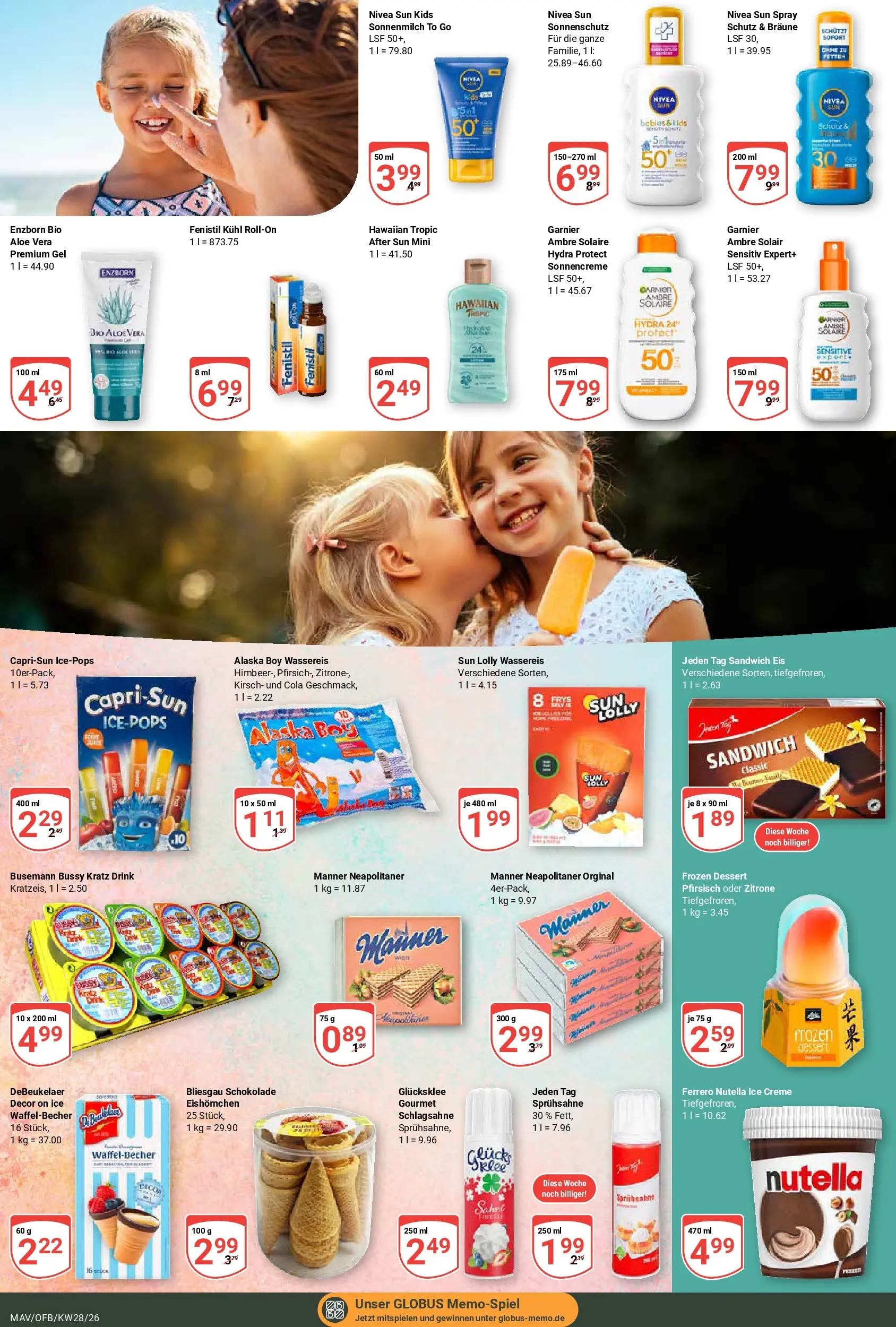 Globus Prospekt Mannheim (ab 06.07.2026) » Angebote online | Seite: 15 | Produkte: Cola, Schlagsahne, Creme, Eis