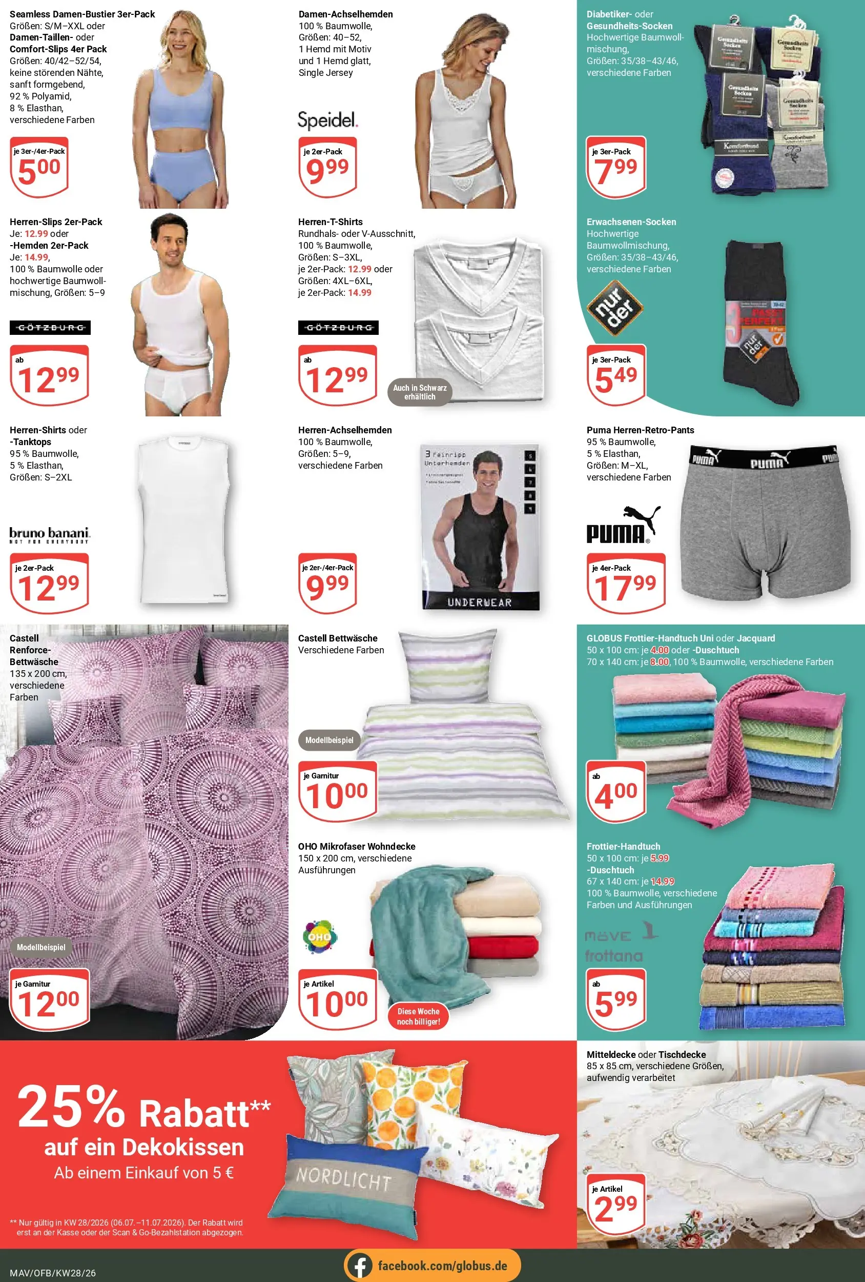 Globus Prospekt Mannheim (ab 06.07.2026) » Angebote online | Seite: 24 | Produkte: Bettwäsche, Hemd